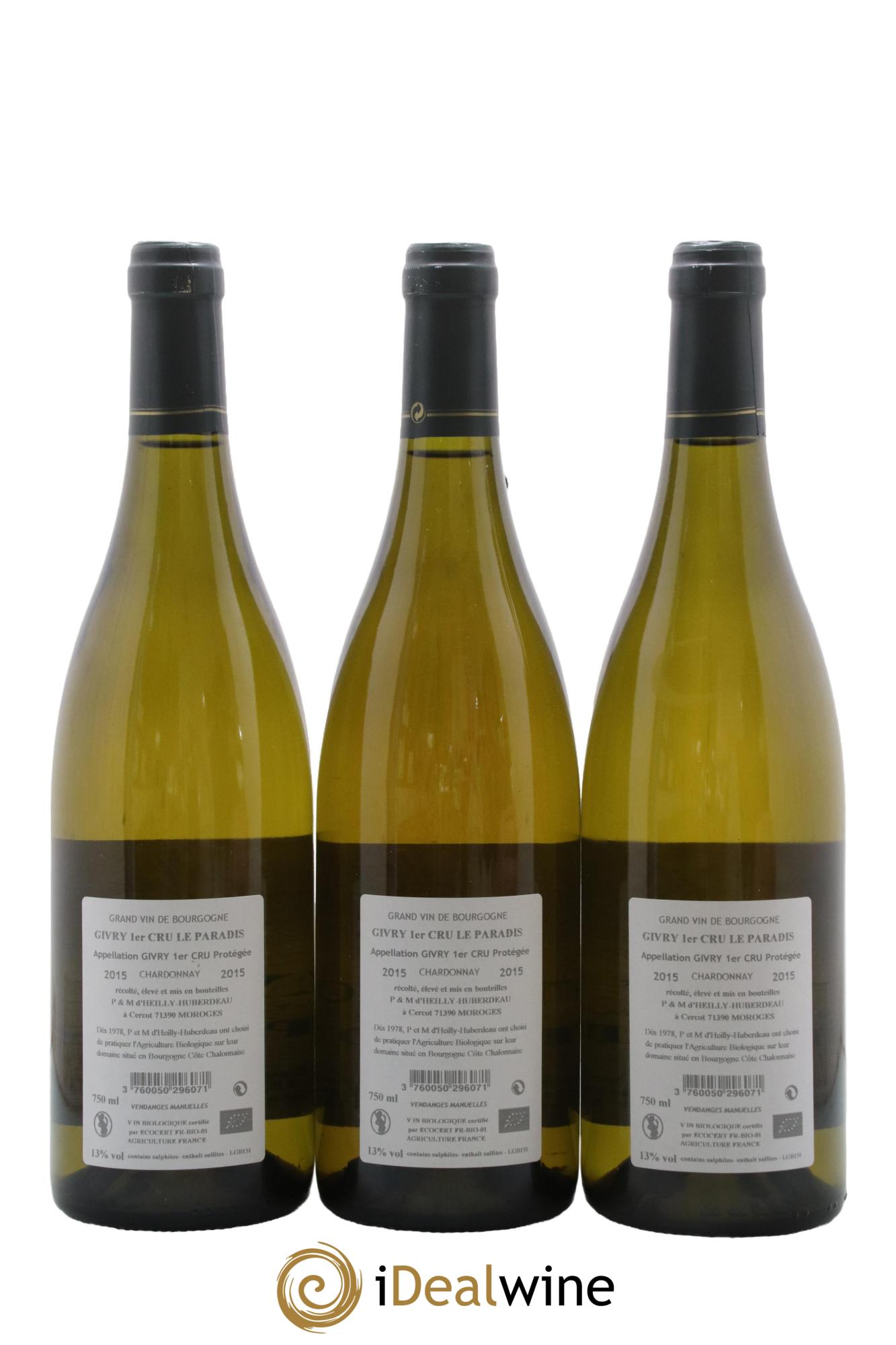 Givry 1er Cru Le Paradis Jean-Pierre Gillot 2015 - Posten von 6 Flaschen - 4