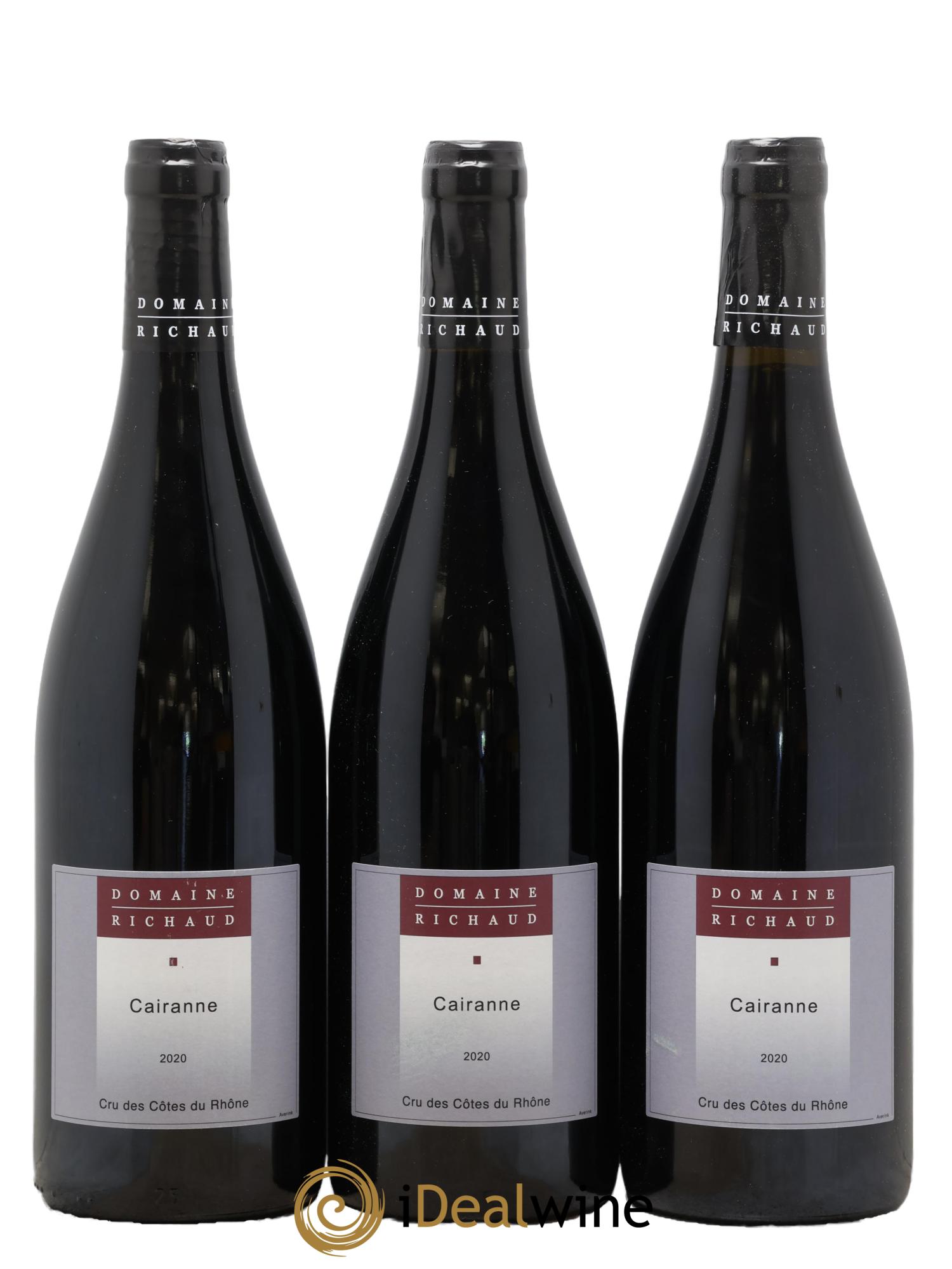Cairanne Marcel Richaud 2020 - Lot de 3 bouteilles - 0