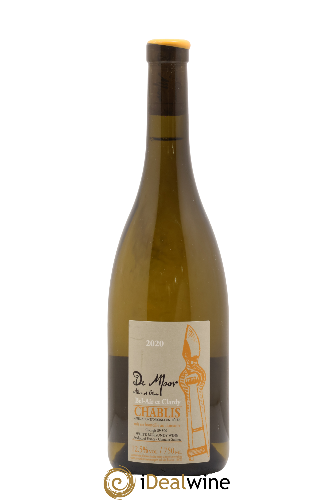 Chablis Bel Air et Clardy Alice et Olivier De Moor 2020 - Lot de 1 bouteille - 0