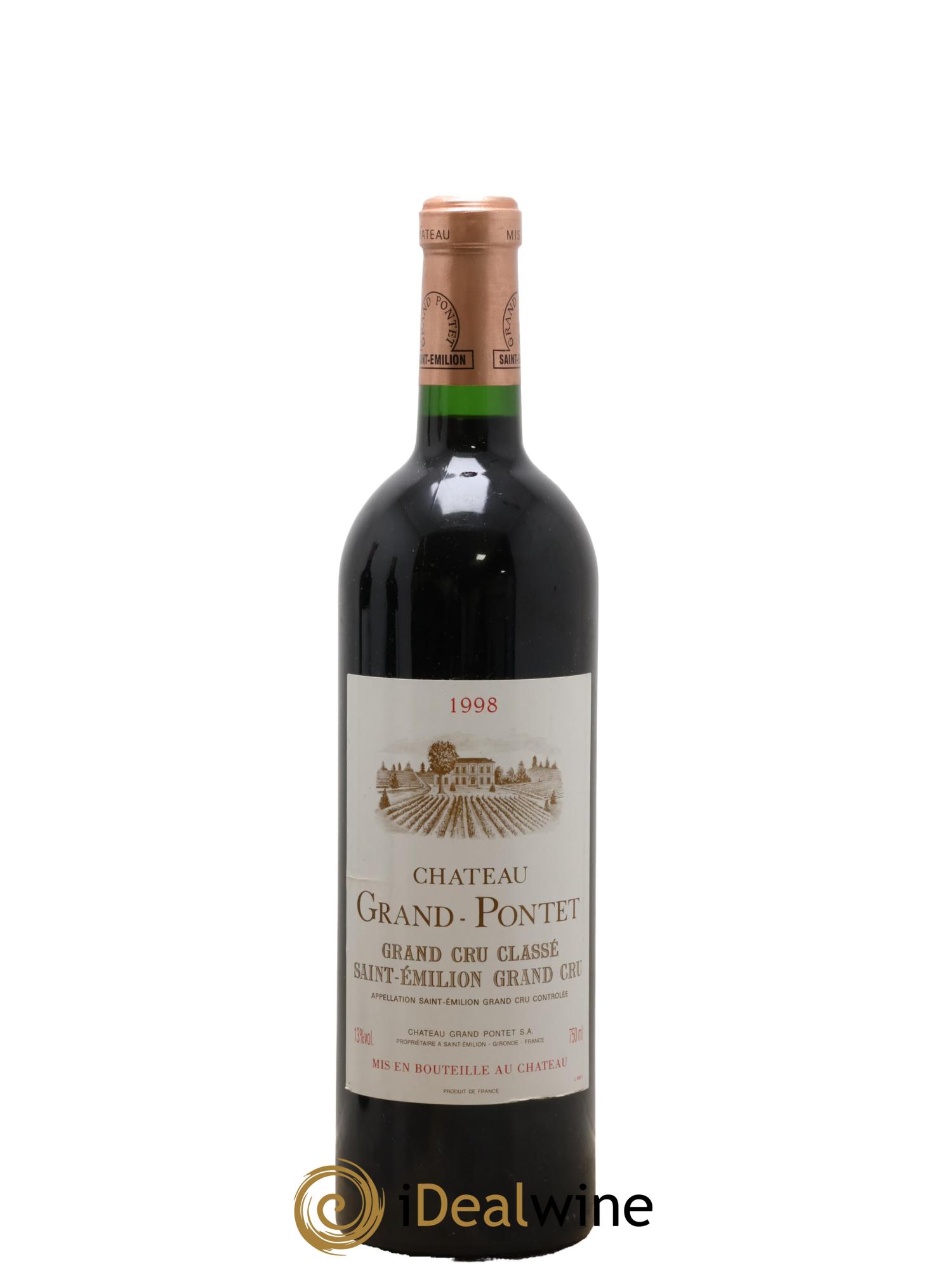 Château Grand Pontet Grand Cru Classé 1998 - Lot of 1 bottle - 0