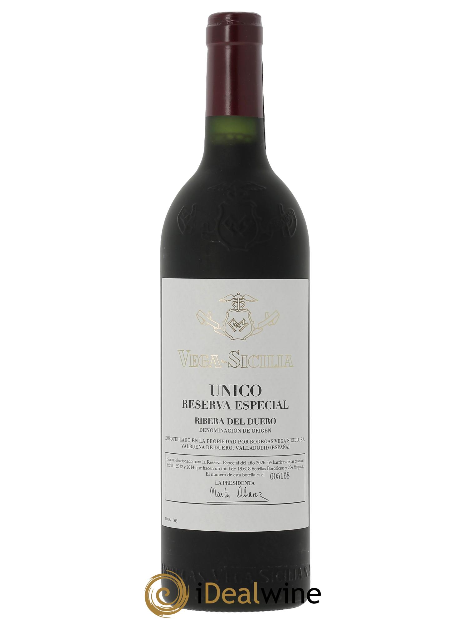 Ribera Del Duero DO Vega Sicilia Unico Reserva Especial 2026 (Assemblage 2011, 2012 et 2014) Famille Alvarez (CBO à partir de 3 bts) - Lot de 1 bouteille - 0