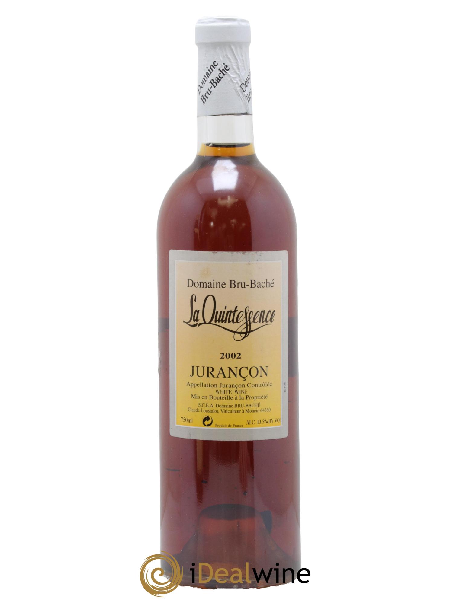 Jurançon La Quintessence Domaine Bru-Baché 2002 - Lotto di 1 bottiglia - 0