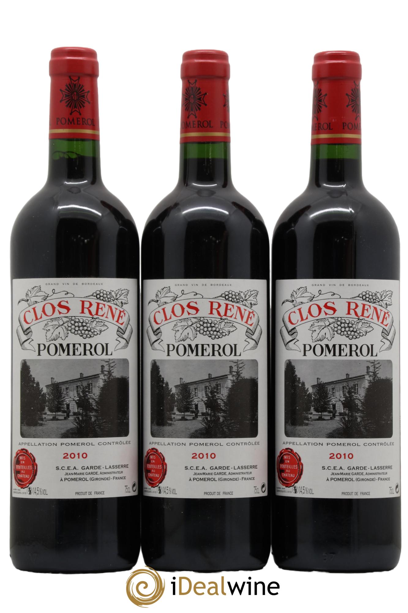 Clos René 2010 - Lot de 3 bouteilles - 0