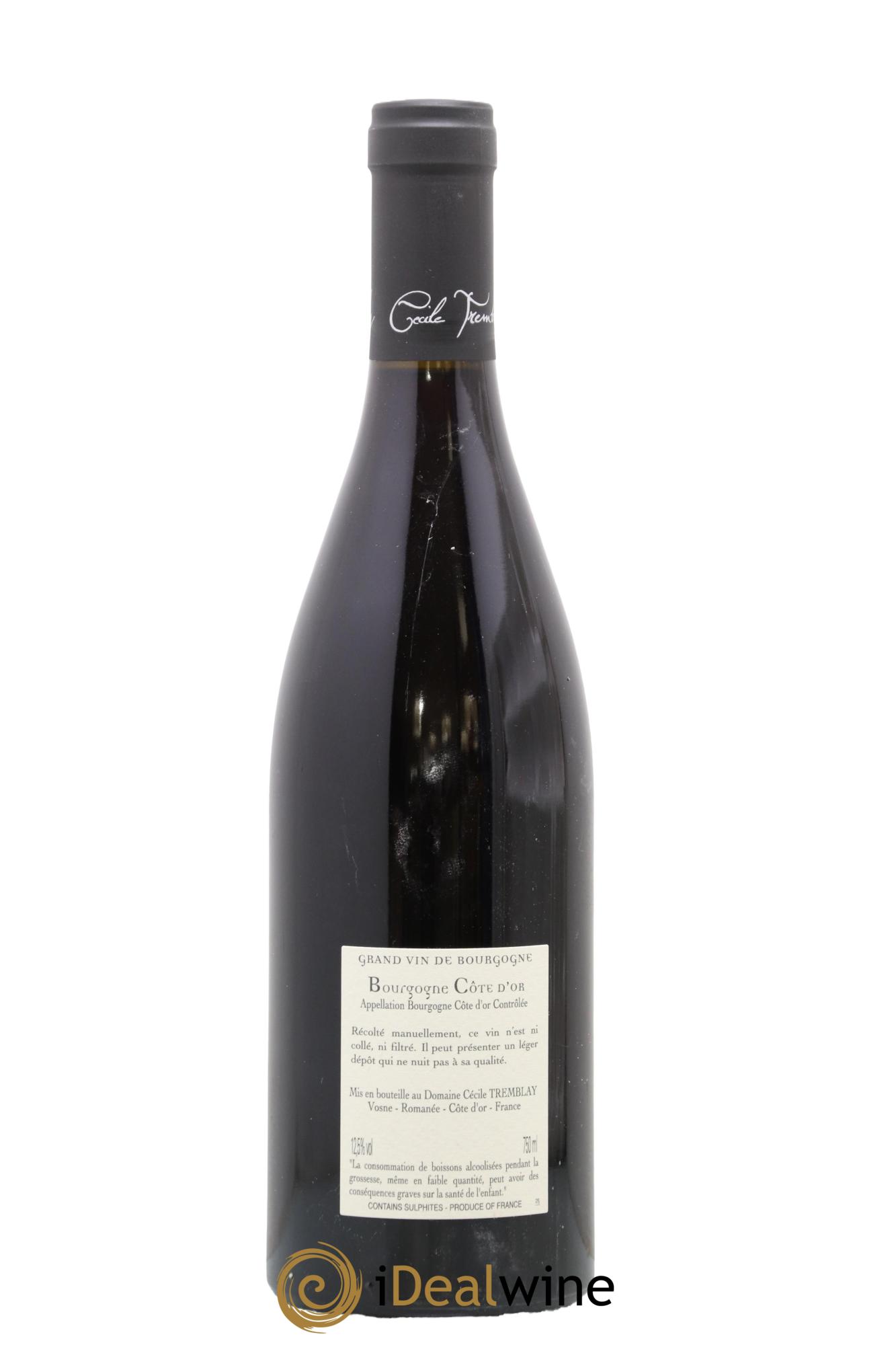 Bourgogne Côte-d'Or Cécile Tremblay 2021 - Lot de 1 bouteille - 1