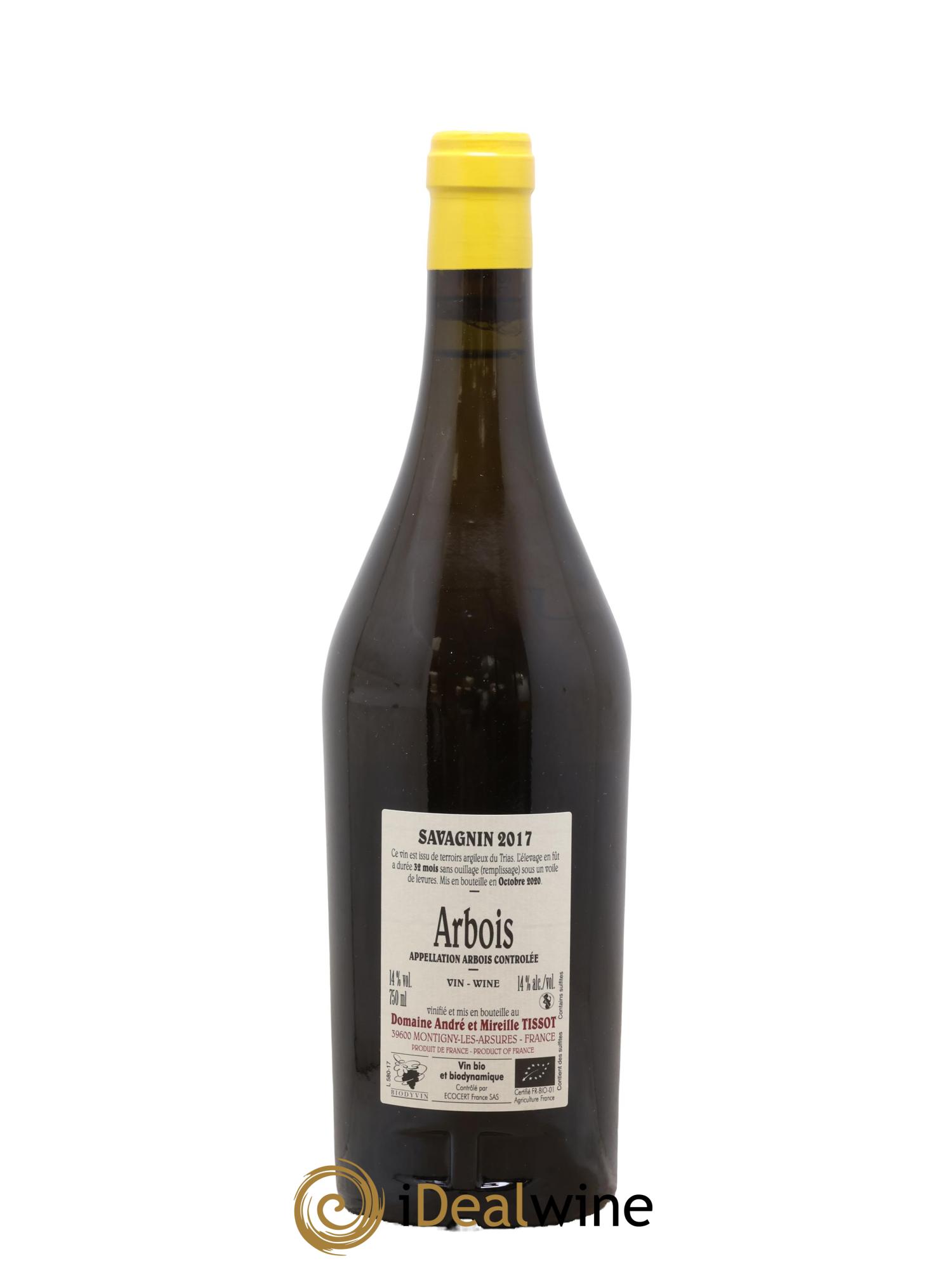 Arbois Savagnin Bénédicte et Stéphane Tissot 2017 - Lot of 1 bottle - 1