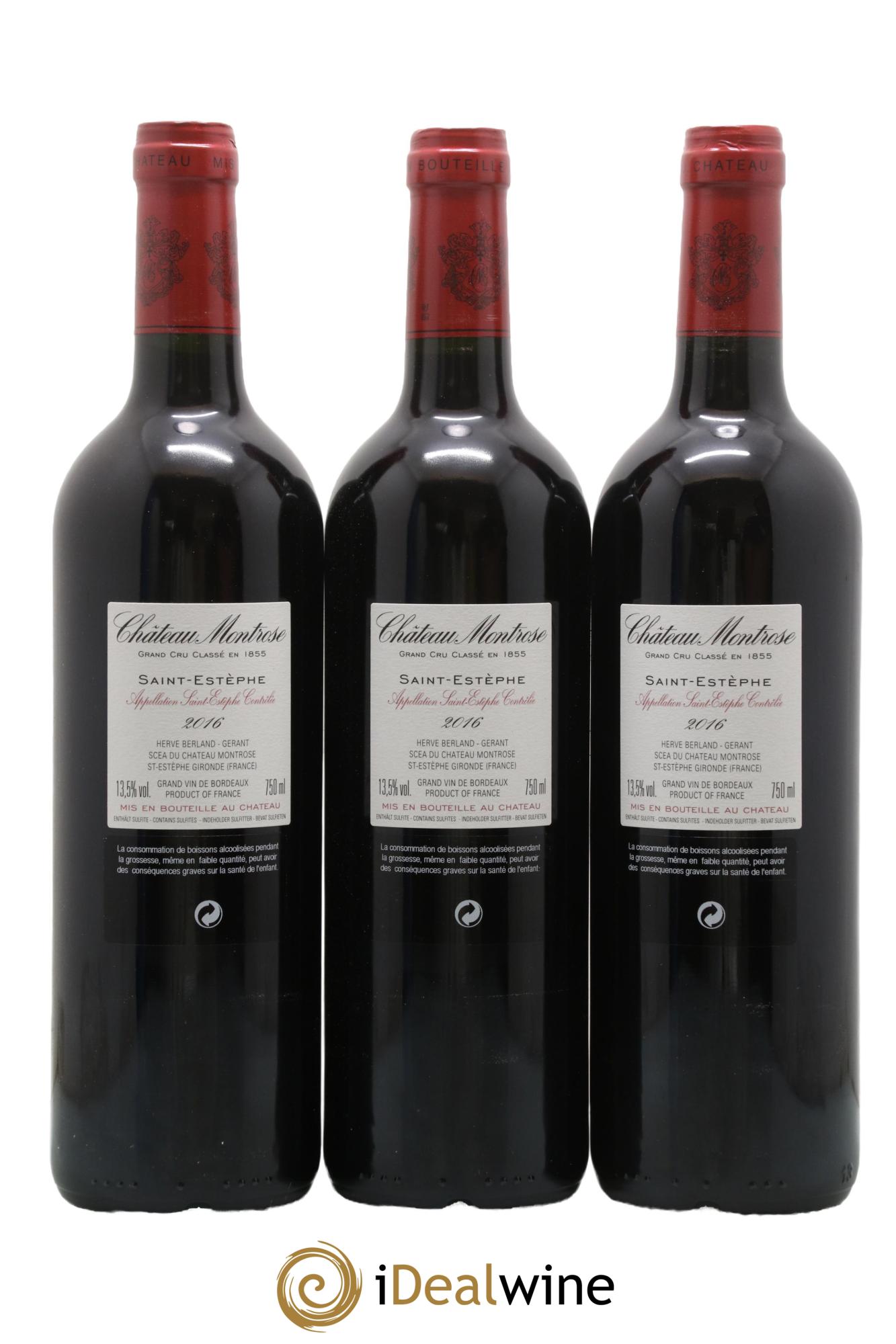 Château Montrose 2ème Grand Cru Classé 2016 - Lot de 6 bouteilles - 2