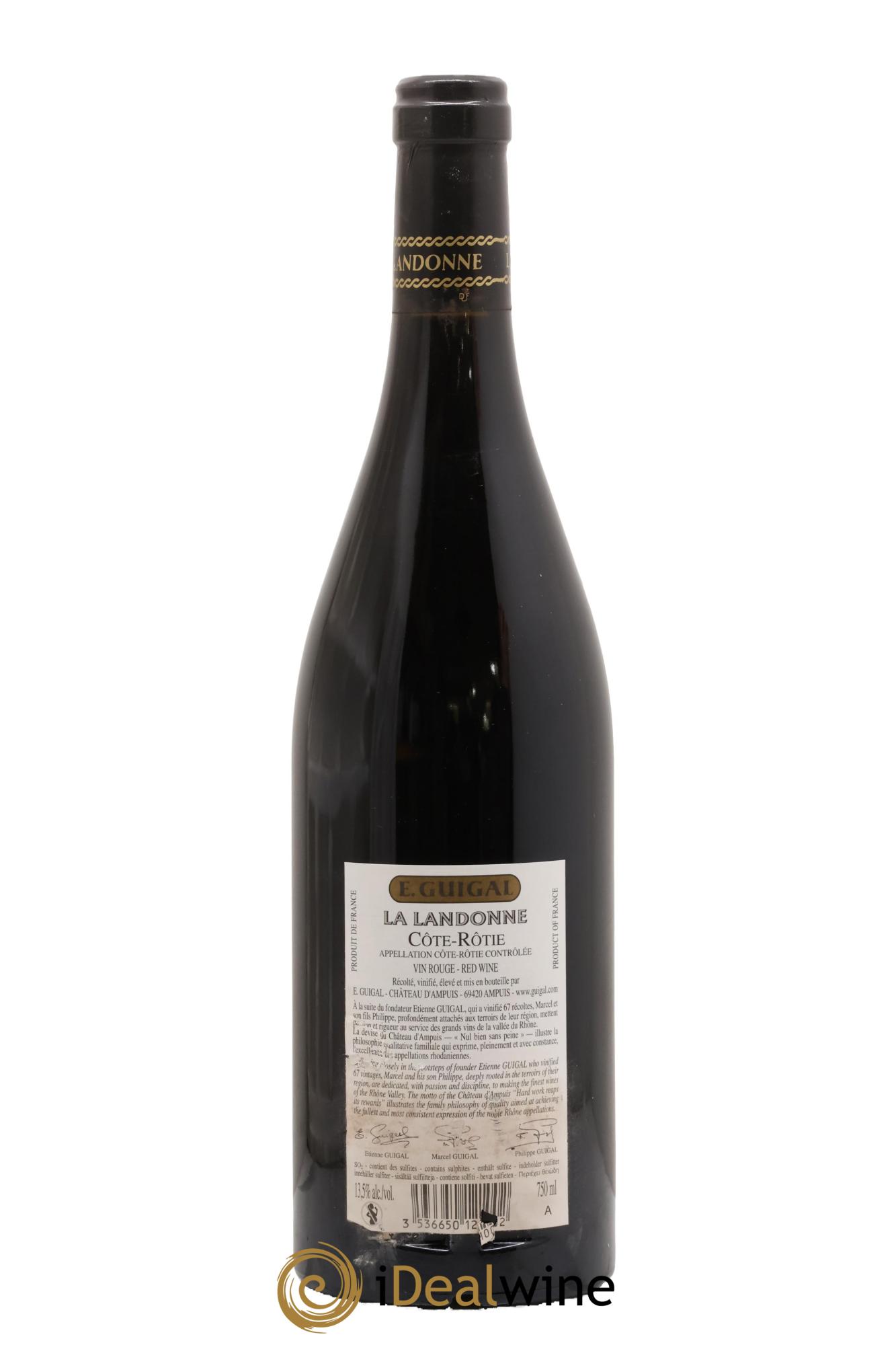 Côte-Rôtie La Landonne Guigal 2013 - Lot of 1 bottle - 1