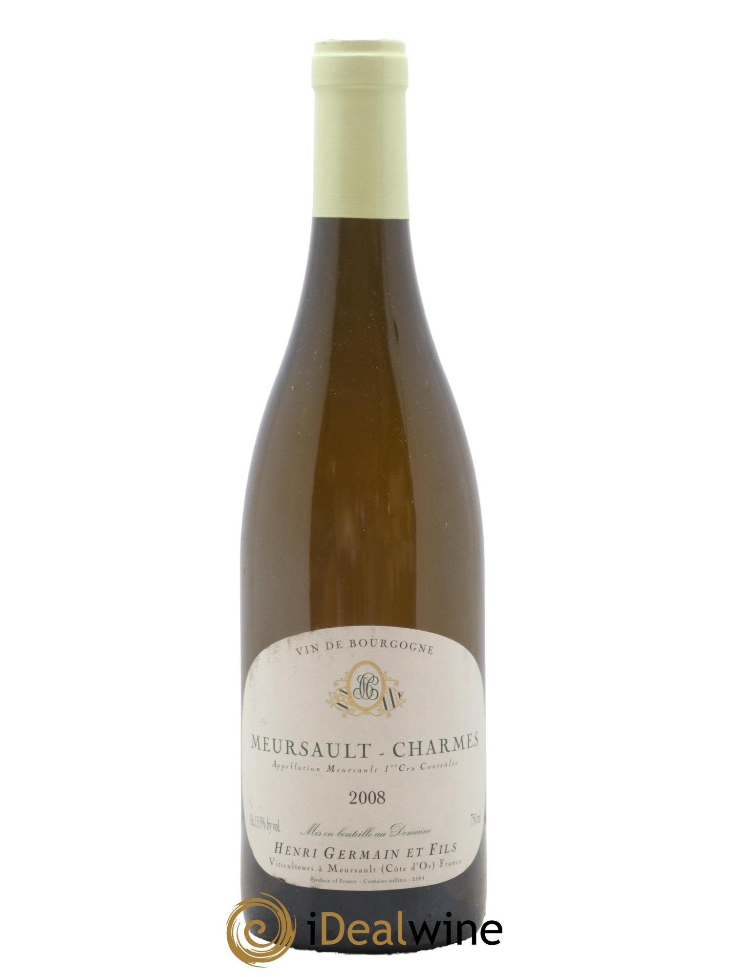 Meursault 1er Cru Charmes Henri Germain 2008 - Lot de 1 bouteille - 0