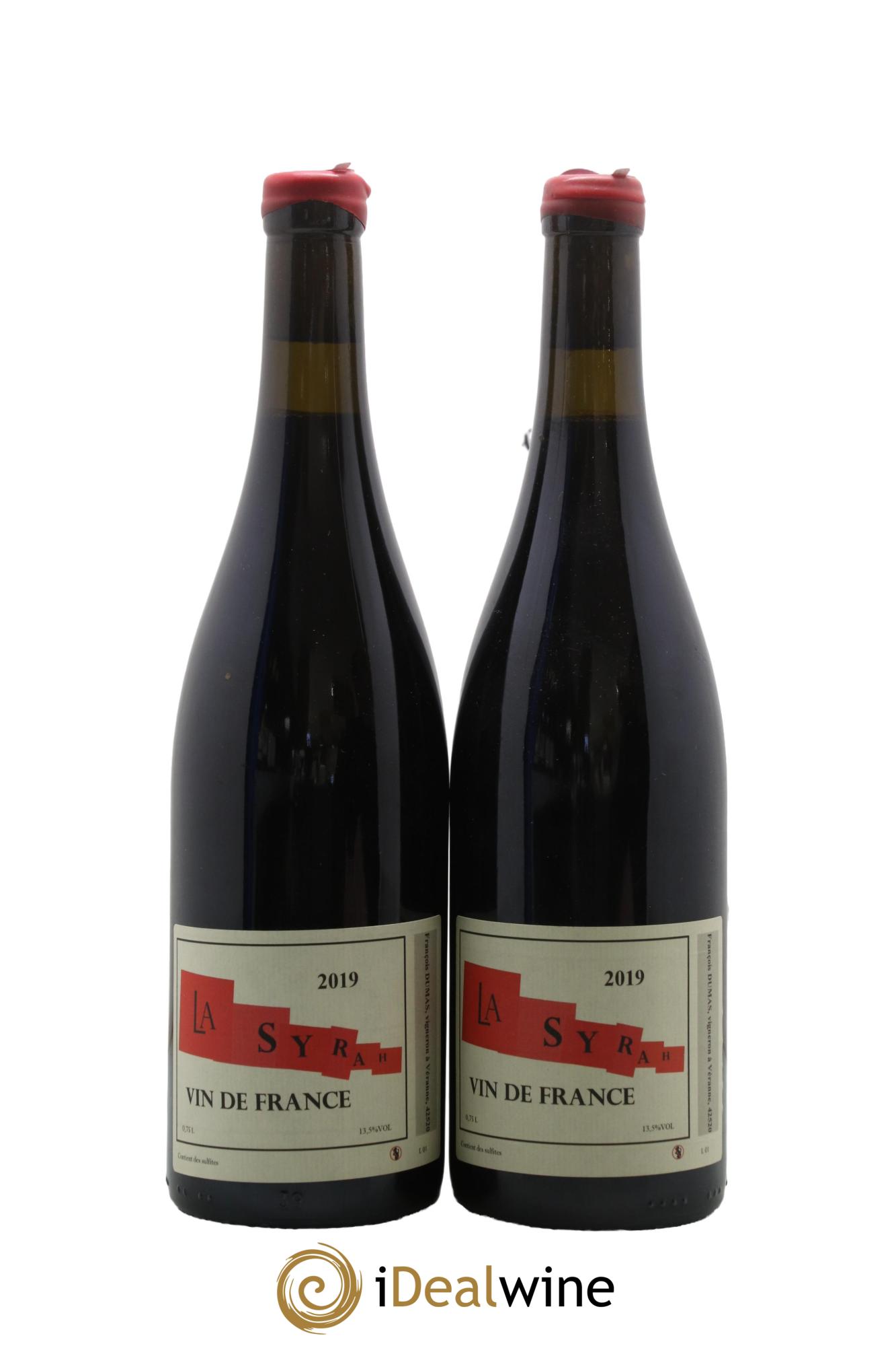 Vin de France La Syrah François Dumas 2019 - Lot de 2 bouteilles - 0