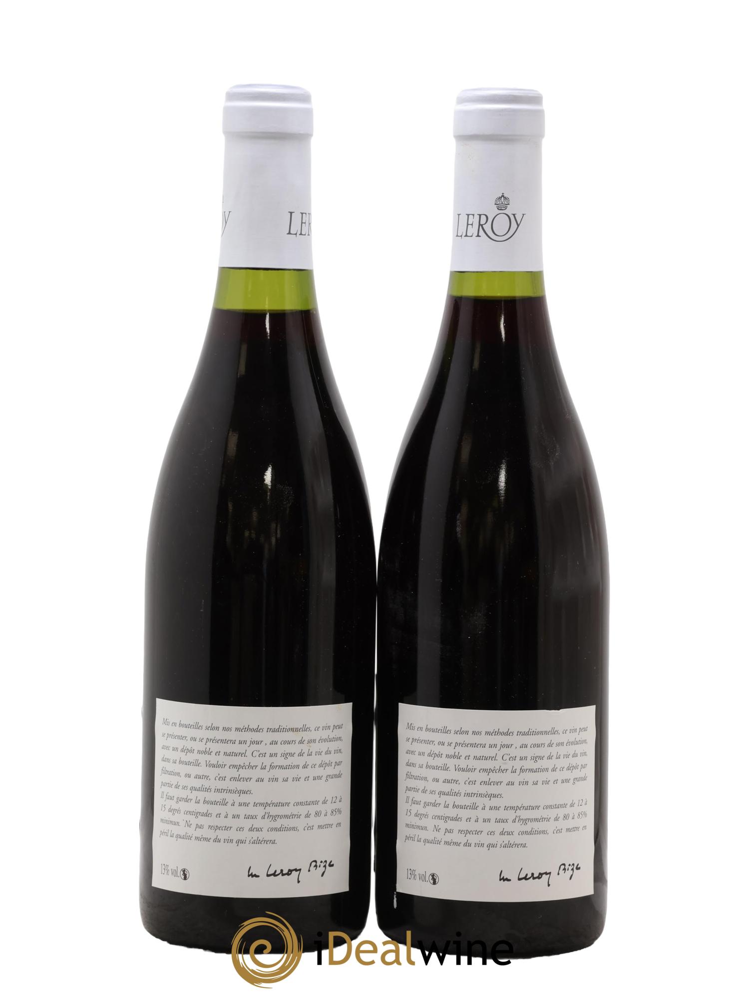 Chorey-lès-Beaune Leroy SA  2009 - Posten von 2 Flaschen - 1