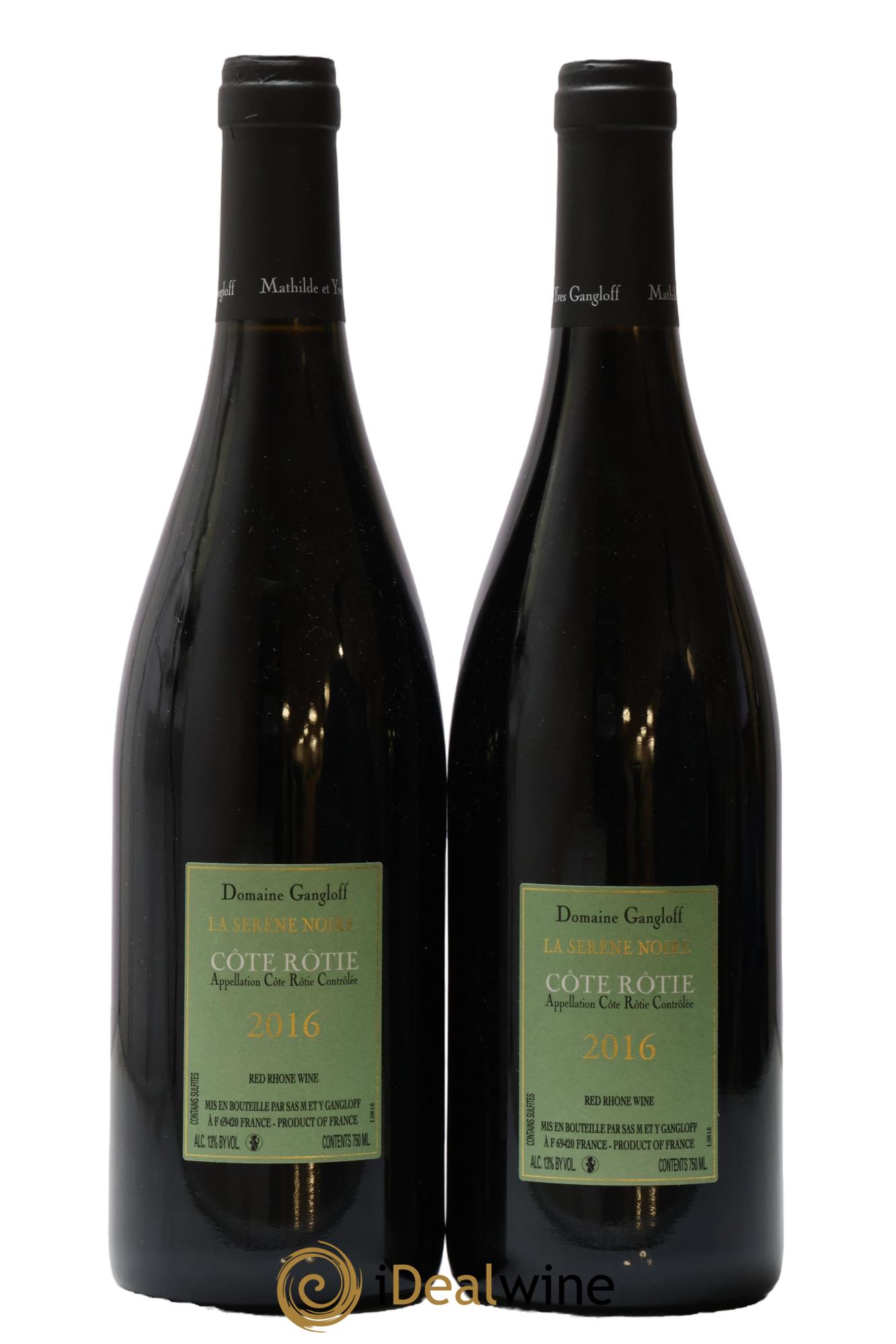 Côte-Rôtie La Sereine Noire Gangloff (Domaine) 2016 - Lot of 2 bottles - 1