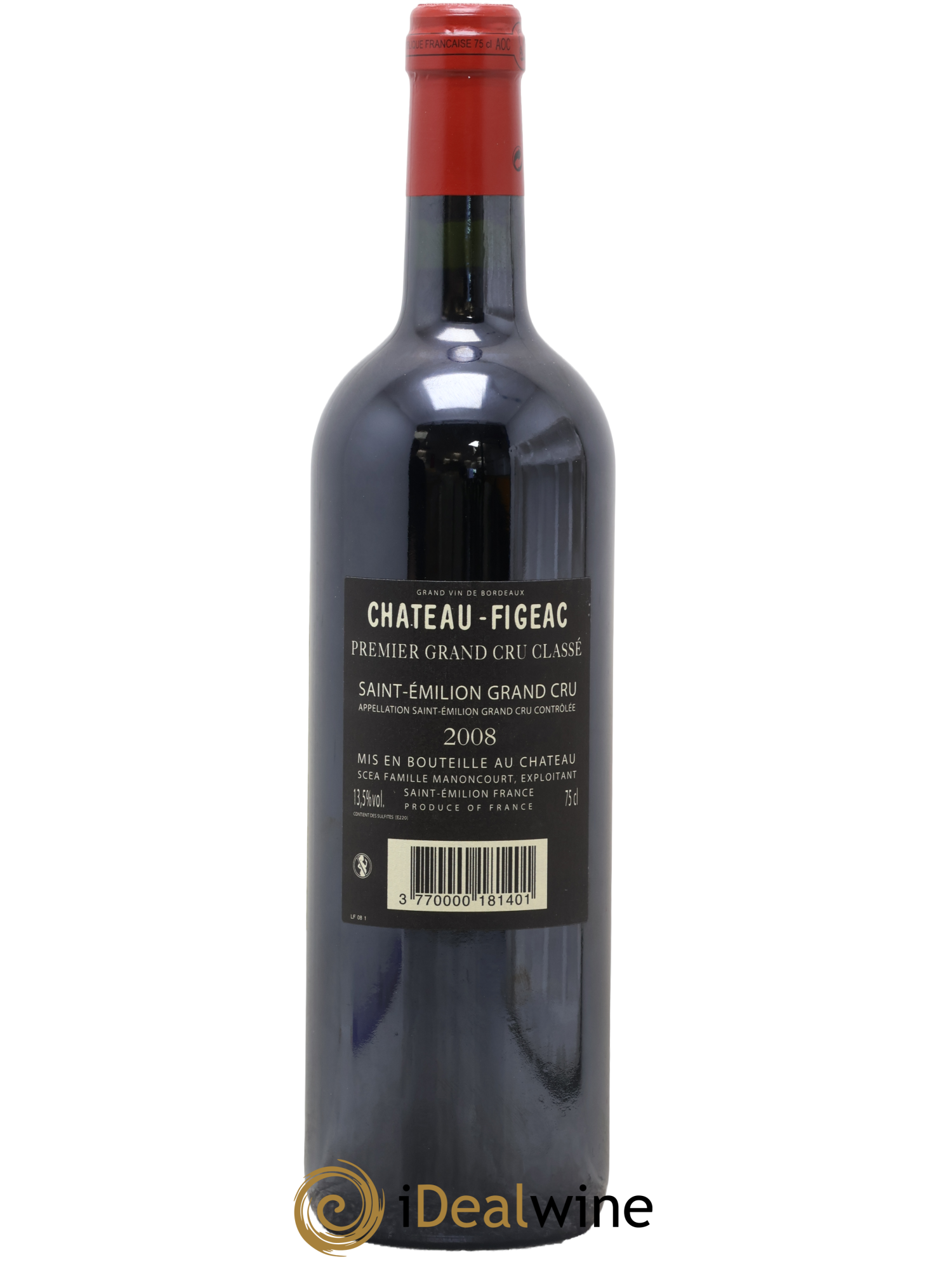 Château Figeac 1er Grand Cru Classé A 2008 - Lotto di 1 bottiglia - 1