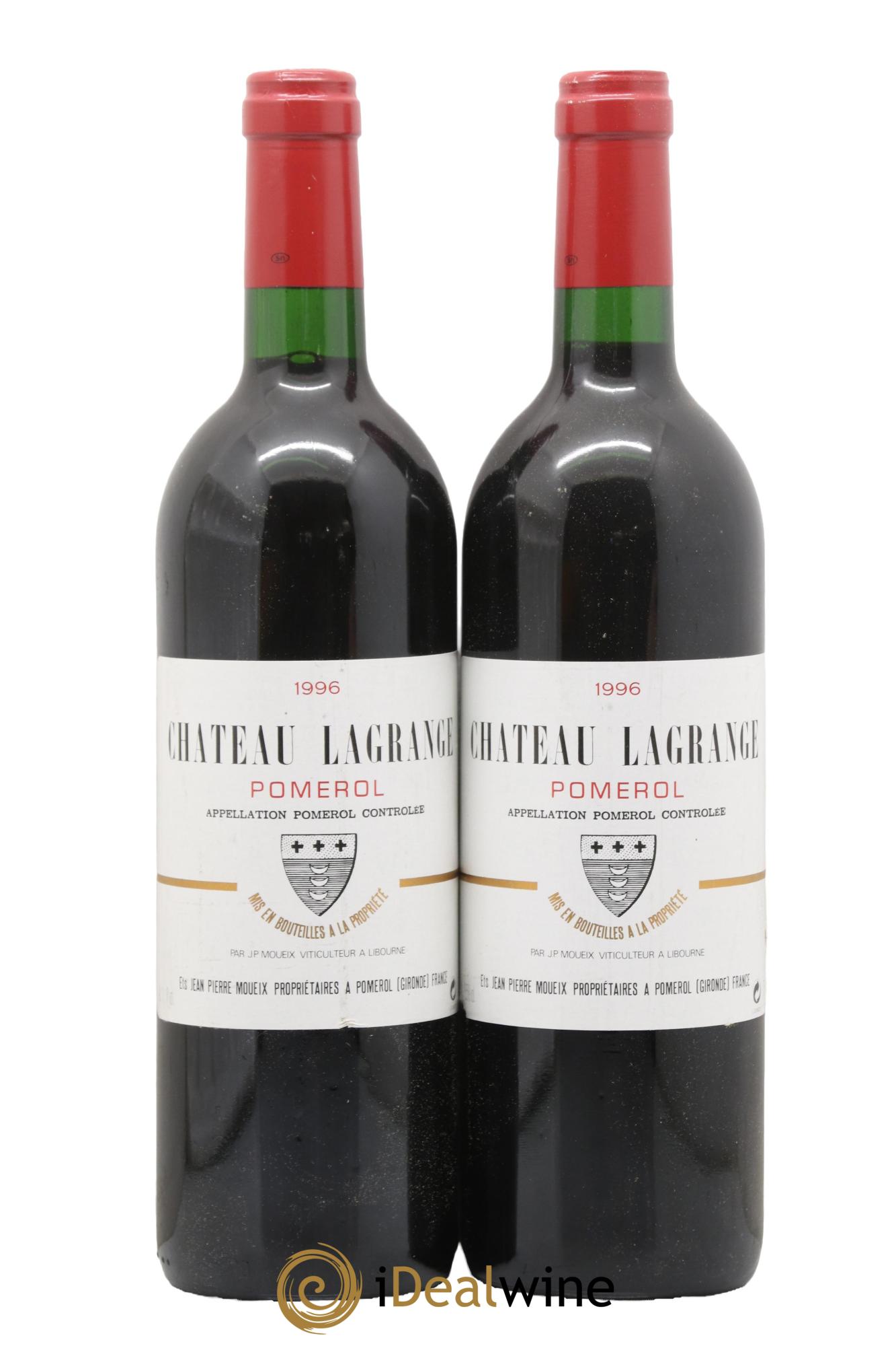Château Lagrange à Pomerol 1996 - Lot de 2 bouteilles - 0