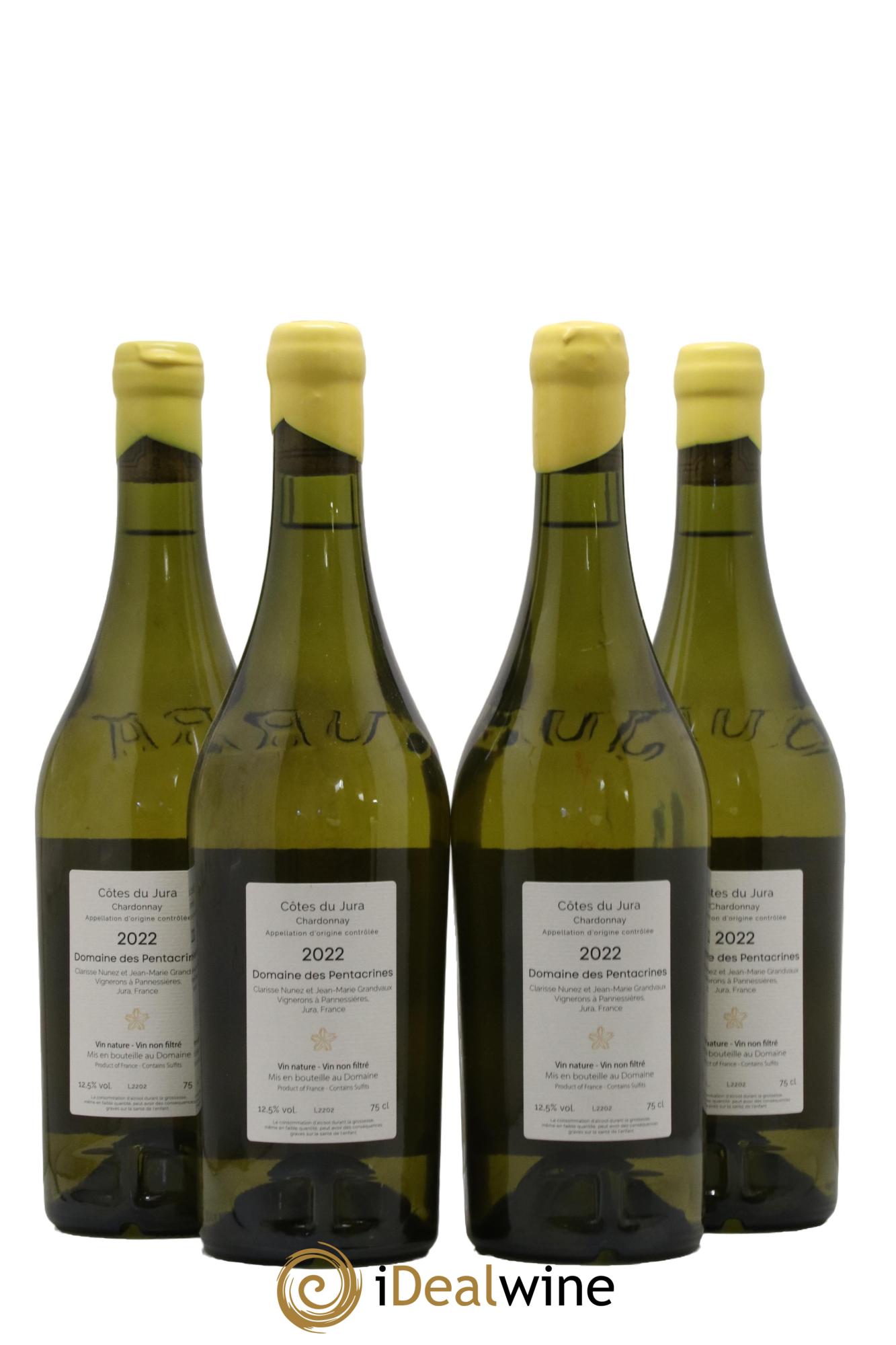Côtes du Jura Sur Le Seuil Domaine Des Pentacrines 2022 - Lot de 4 bouteilles - 1