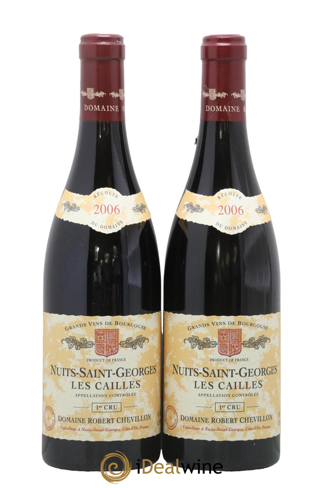 Nuits-Saint-Georges 1er Cru Les Cailles Robert Chevillon 2006 - Lot de 2 bouteilles - 0