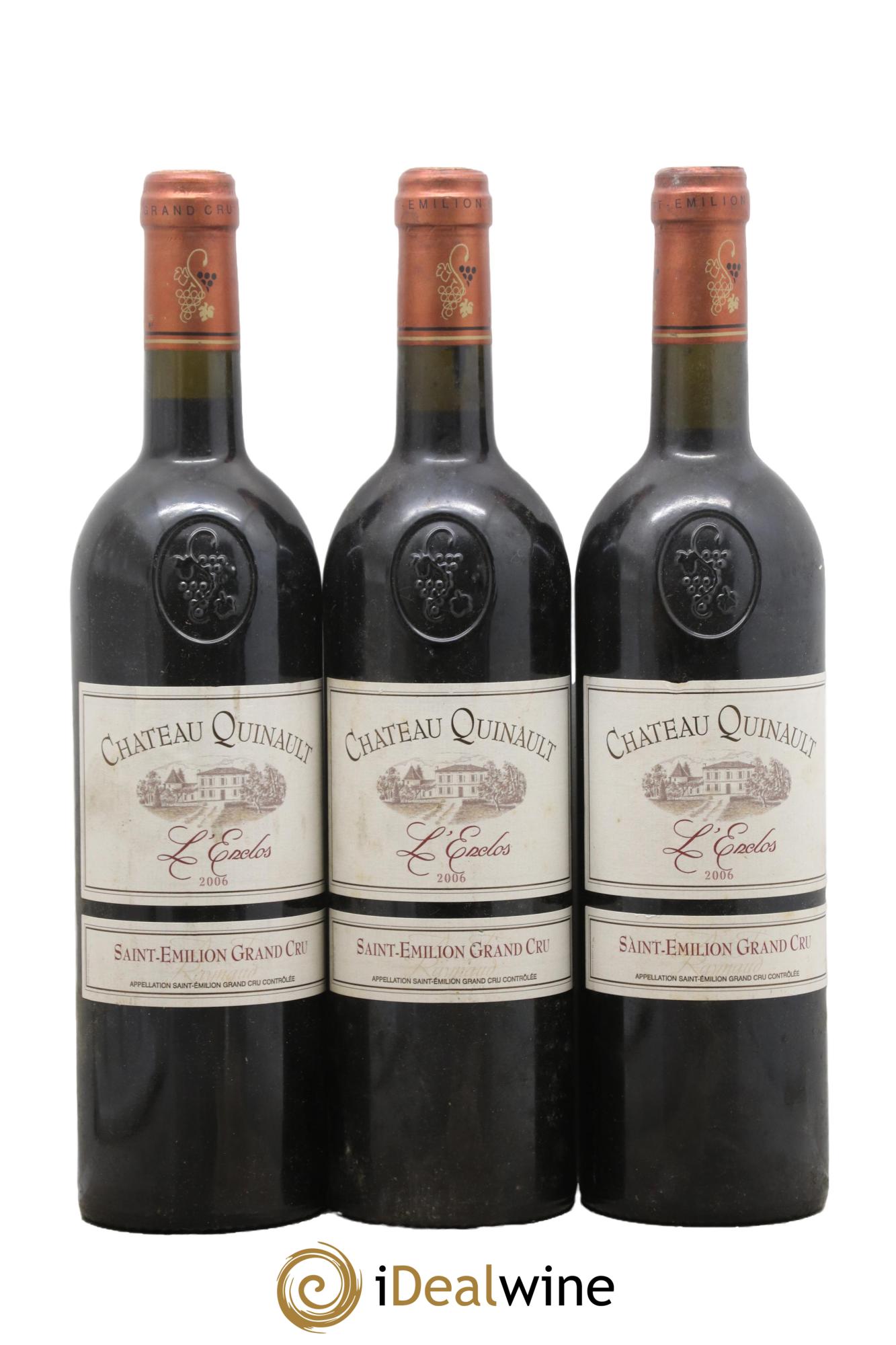 Château Quinault L'Enclos 2006 - Posten von 3 Flaschen - 0