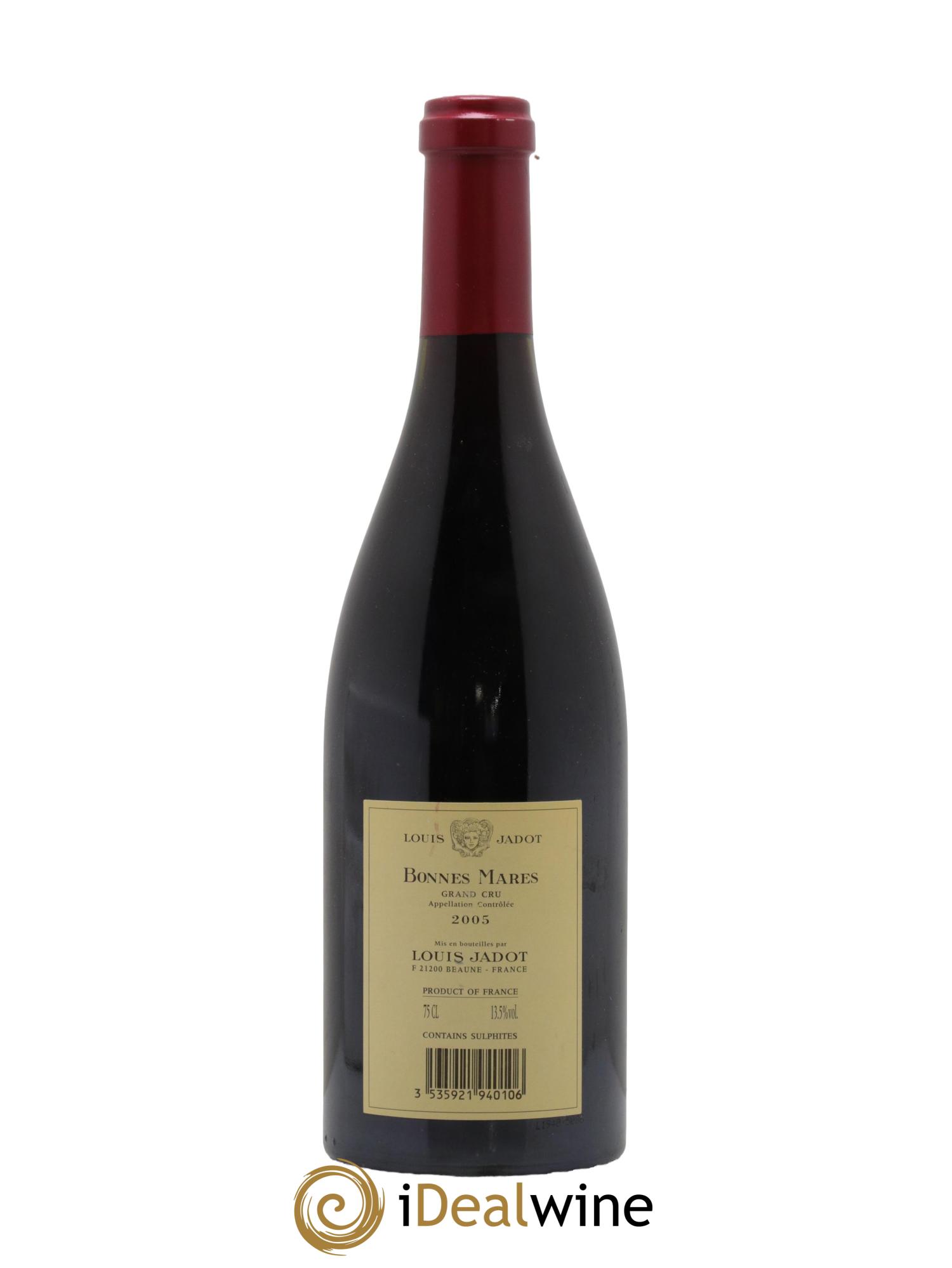 Bonnes-Mares Grand Cru Domaine Louis Jadot 2005 - Lot de 1 bouteille - 1