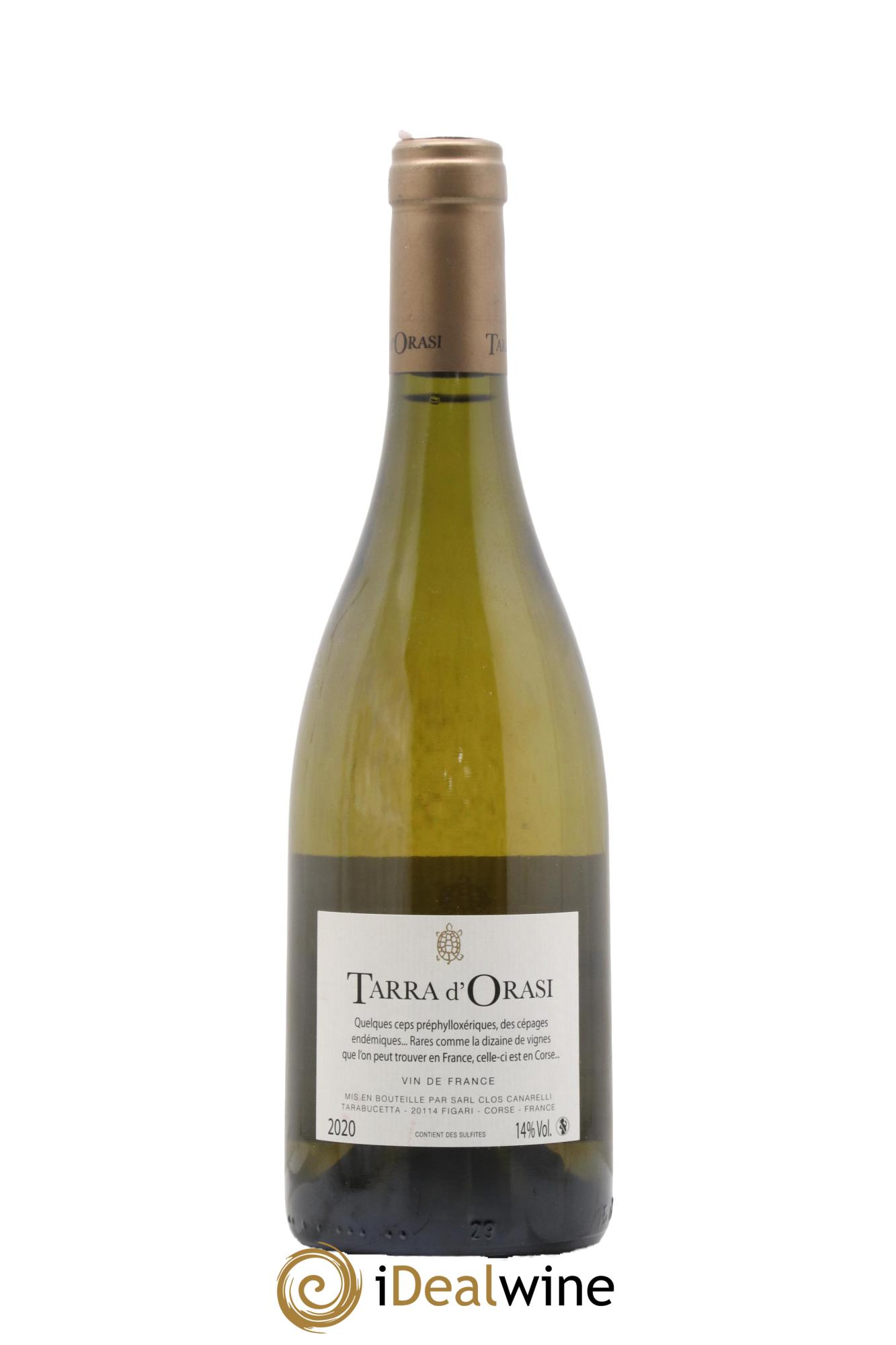 Vin de France Tarra d'Orasi Clos Canarelli 2020 - Lot de 1 bouteille - 1