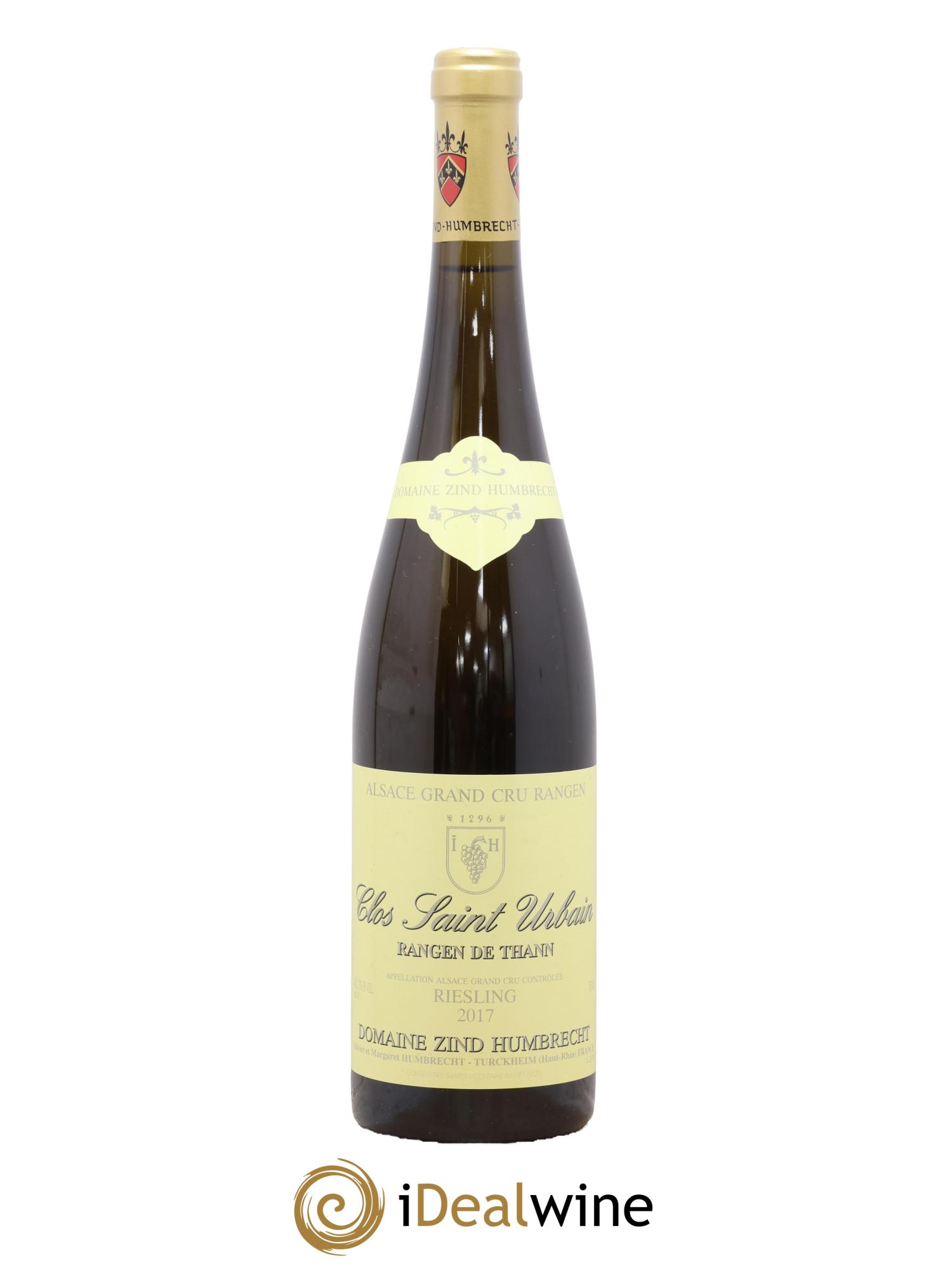 Alsace Riesling Grand Cru Rangen de Thann Clos Saint Urbain Zind-Humbrecht (Domaine) 2017 - Lot de 1 bouteille - 0
