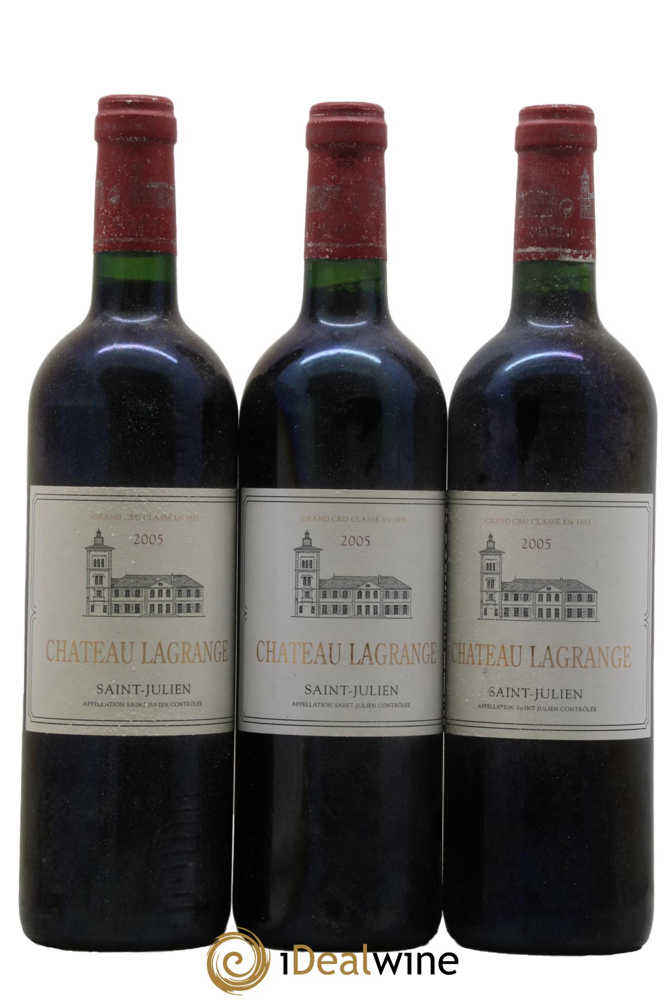Château Lagrange 3ème Grand Cru Classé 2005 - Lot de 3 bouteilles - 0