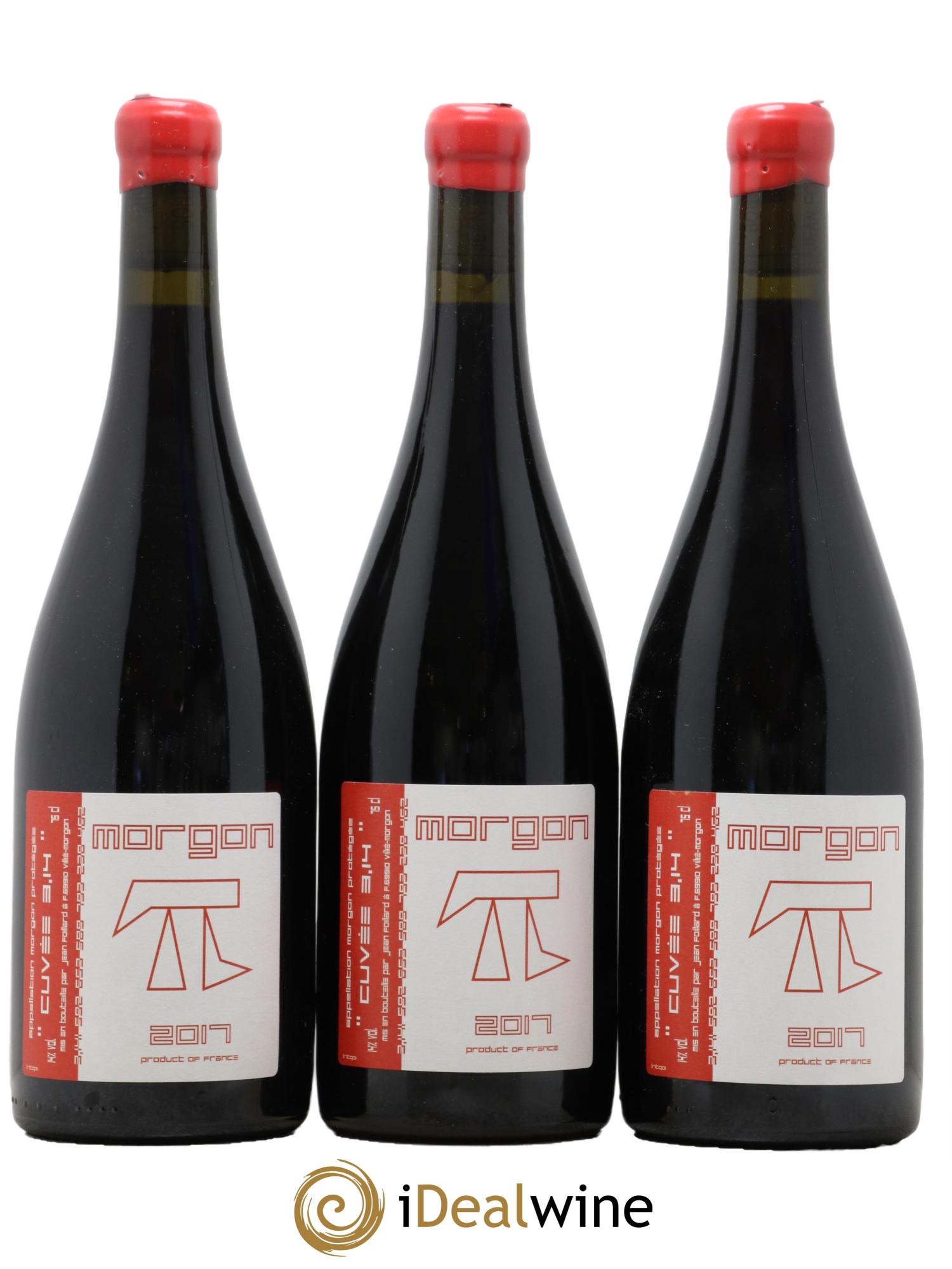 Morgon 3.14 Jean Foillard 2017 - Lot de 3 bouteilles - 0