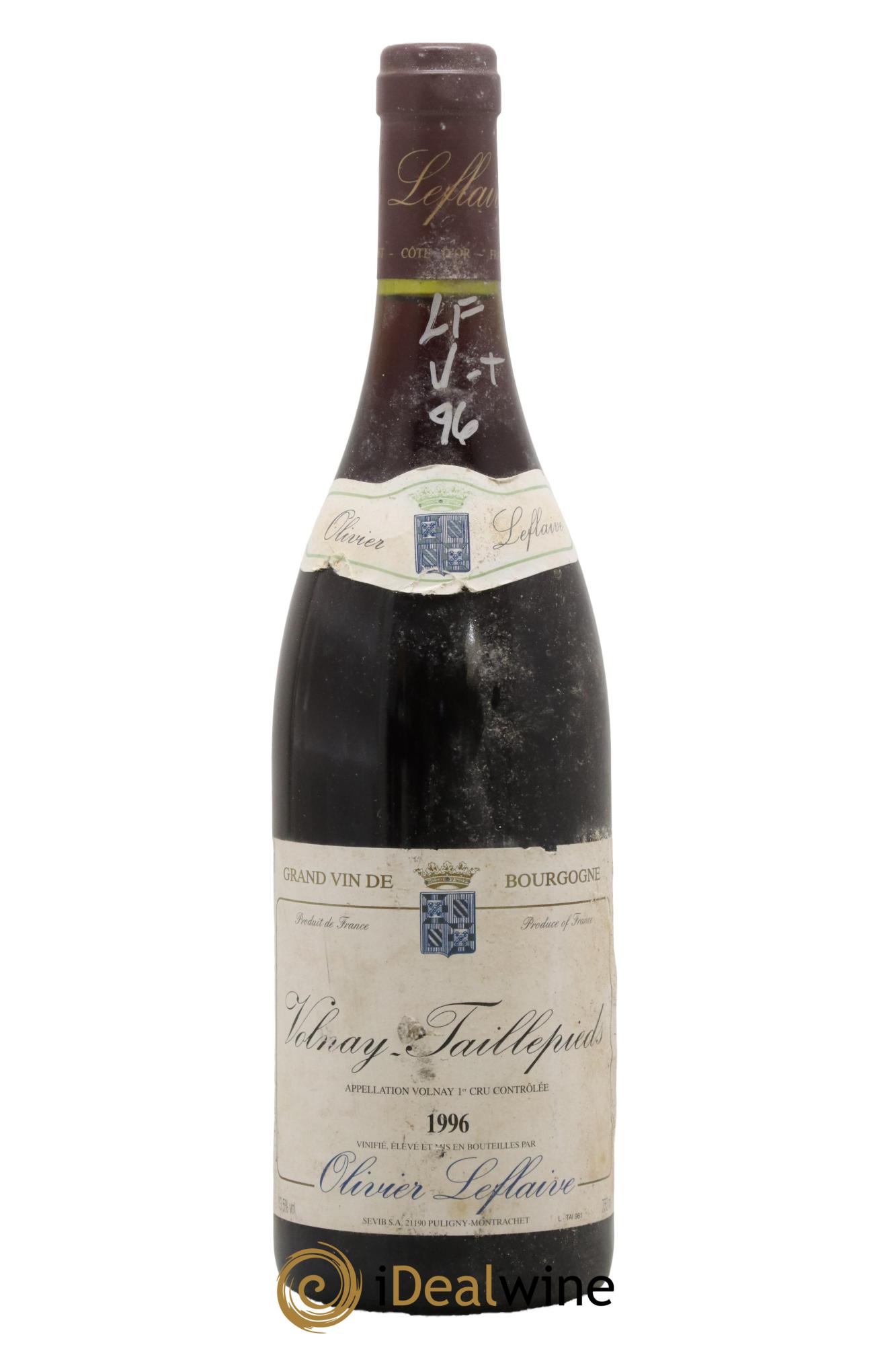 Volnay 1er Cru Taillepieds Olivier Leflaive 1996 - Lot de 1 bouteille - 0