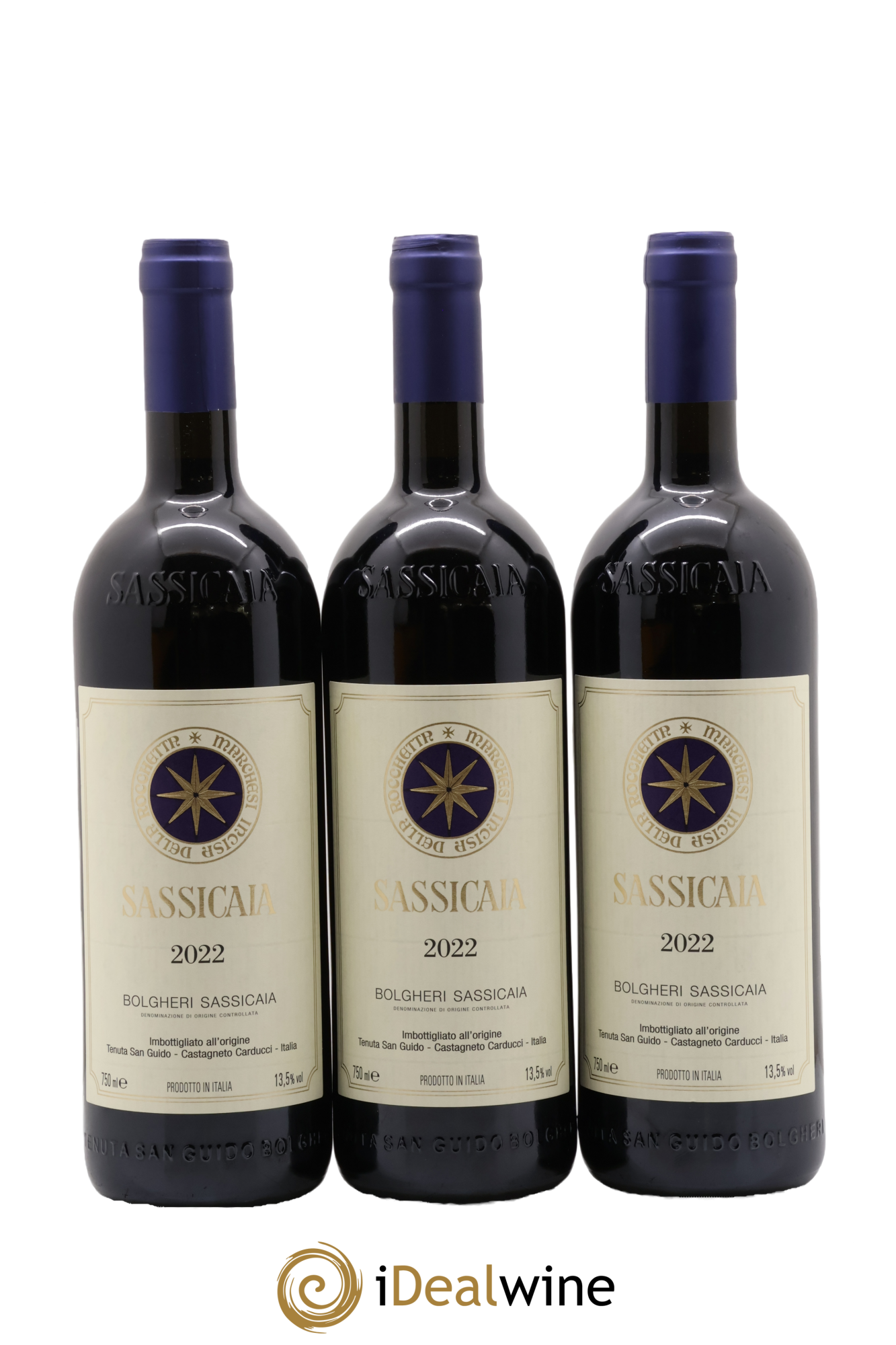 Bolgheri DOC Sassicaia Tenuta San Guido 2022 - Posten von 6 Flaschen - 2