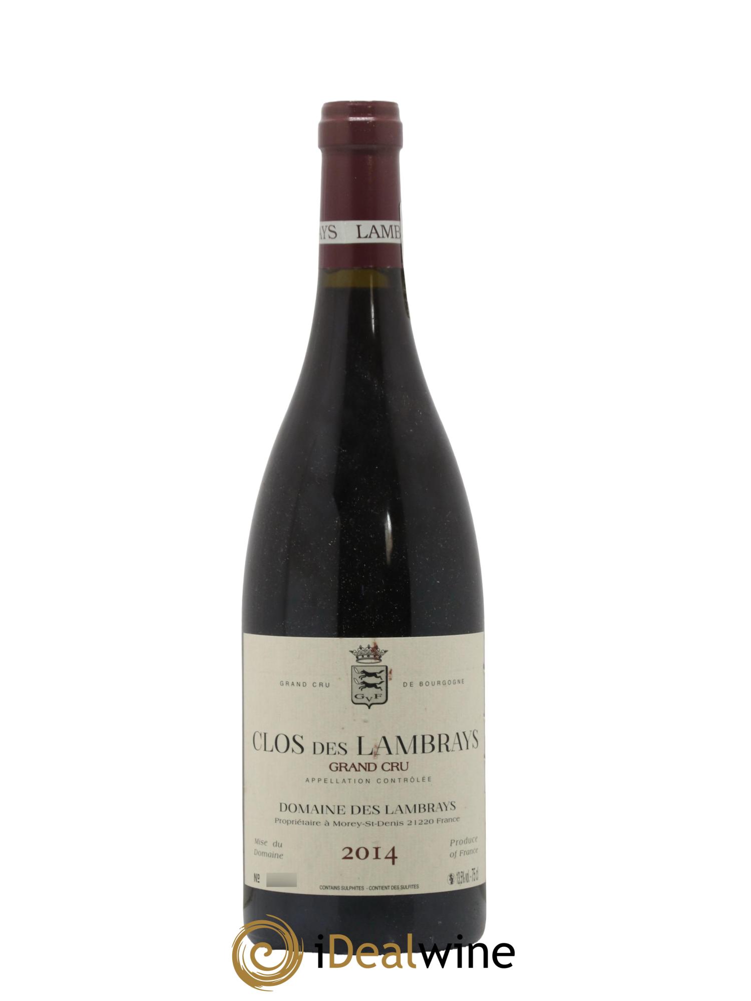 Clos des Lambrays Grand Cru Domaine des Lambrays 2014 - Lot de 1 bouteille - 0