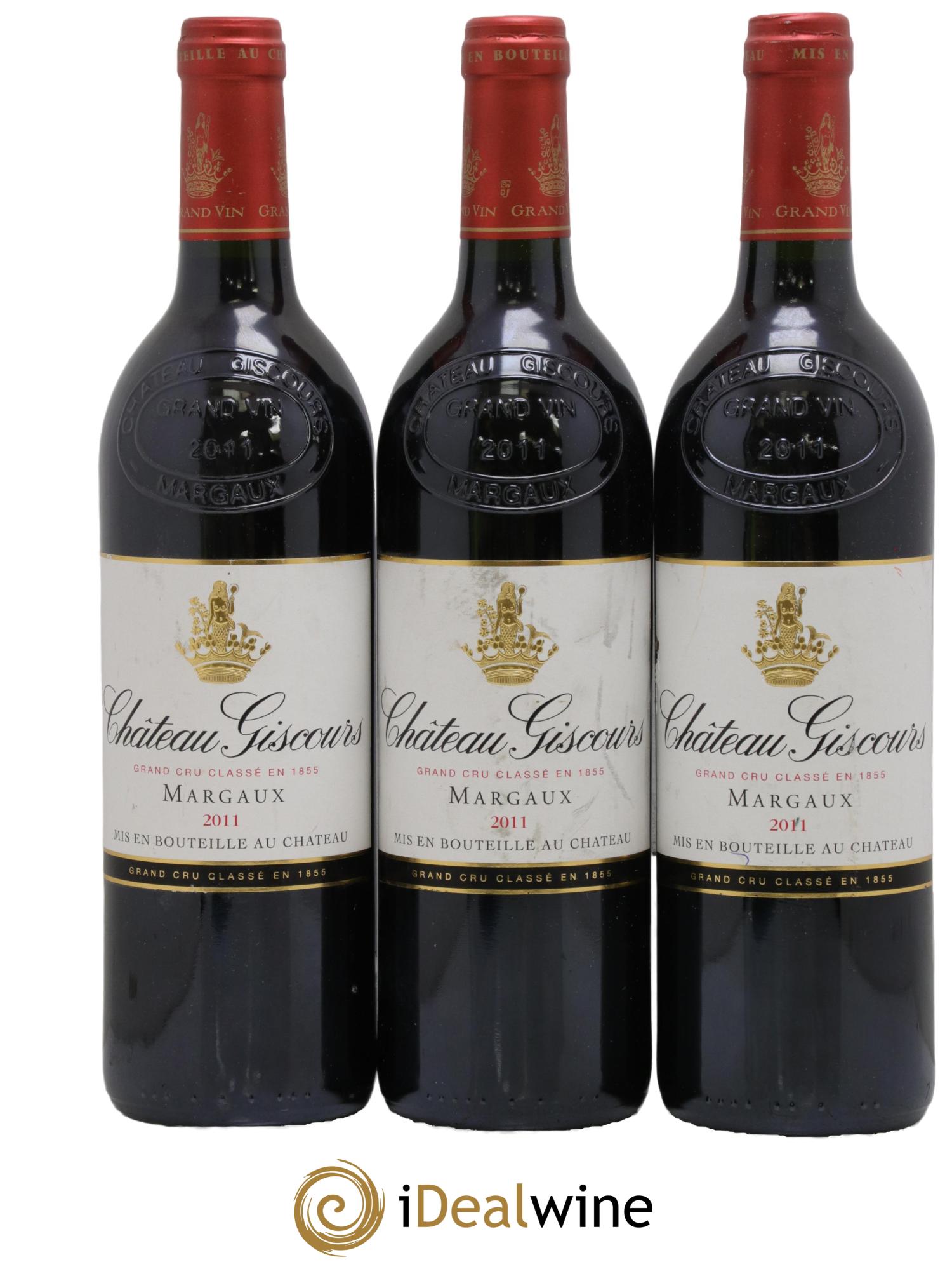 Château Giscours 3ème Grand Cru Classé 2011 - Lot de 3 bouteilles - 0