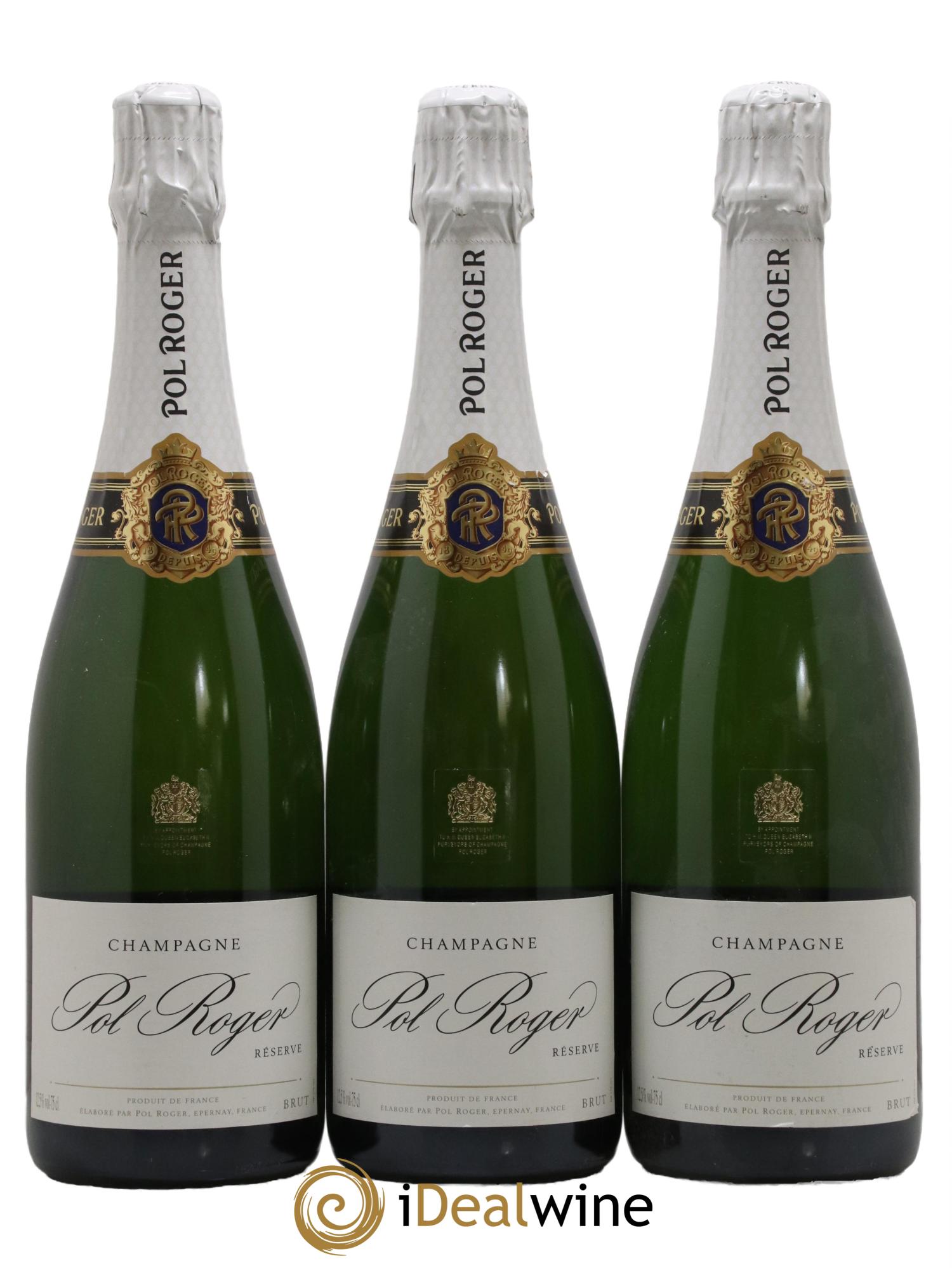 Brut Réserve Pol Roger - Lot de 3 bouteilles - 0