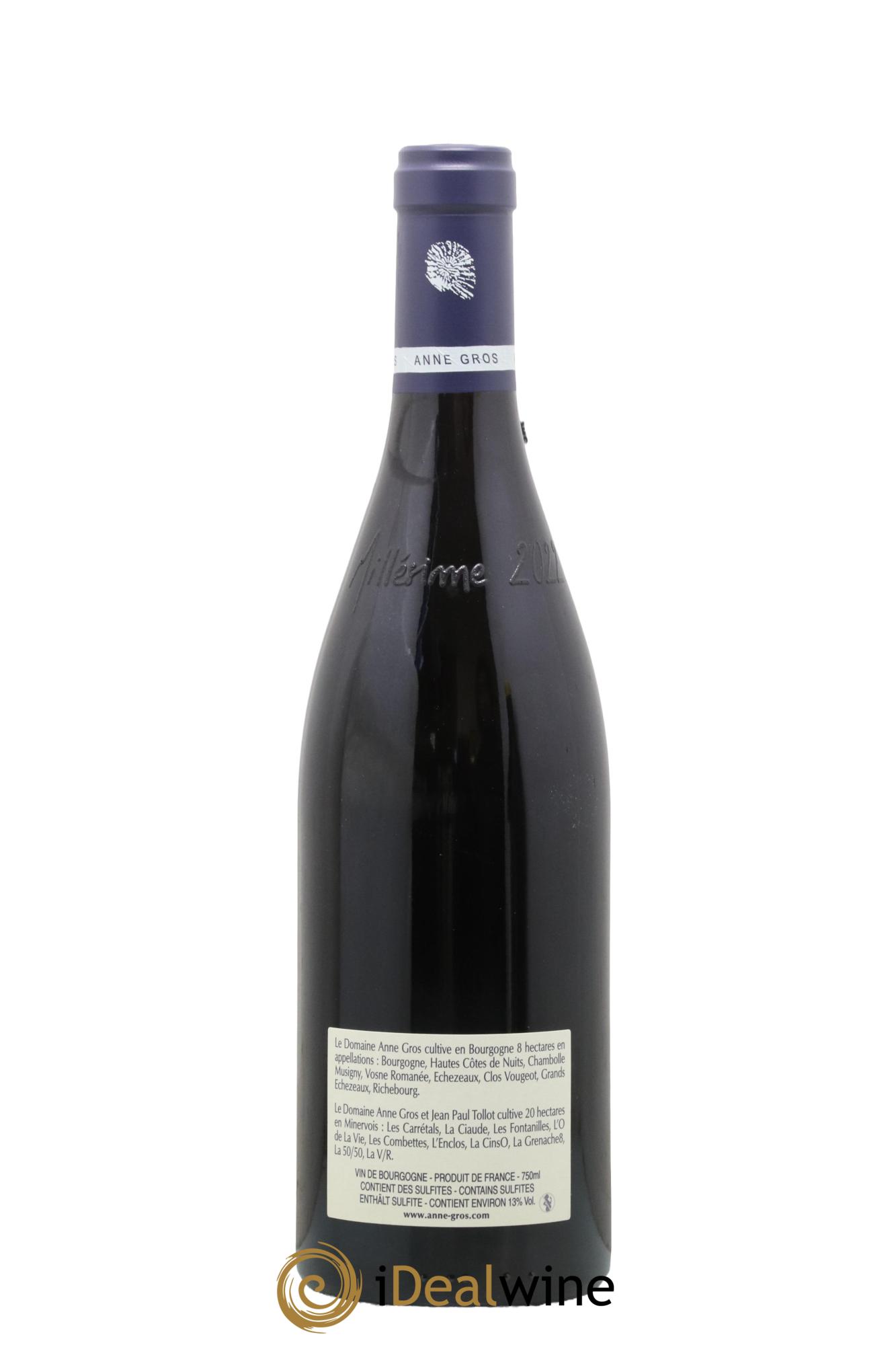 Clos de Vougeot Grand Cru Le Grand Maupertui Anne Gros 2022 - Lot de 1 bouteille - 1