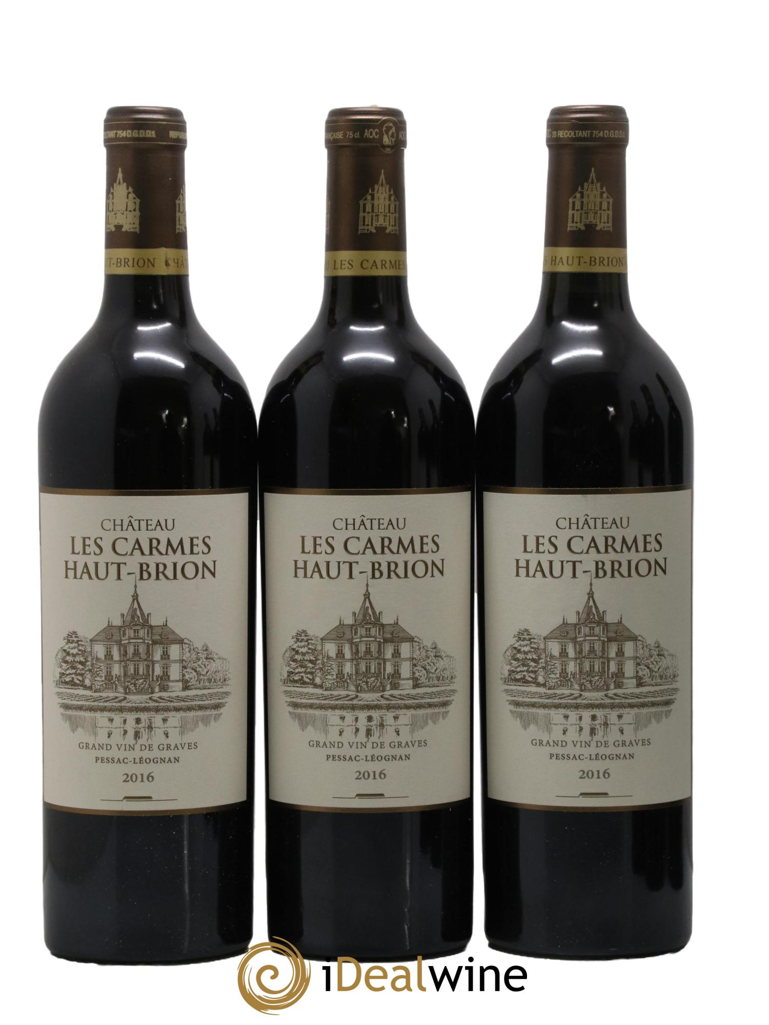 Château Les Carmes Haut-Brion 2016 - Lotto di 6 bottiglie - 1