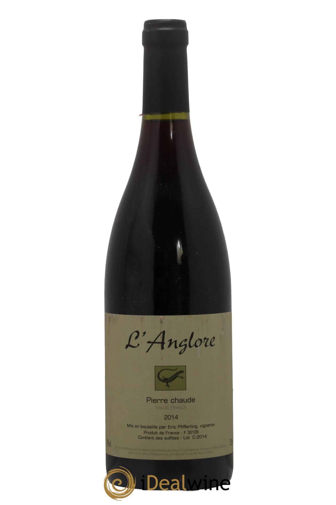 Vin de France Pierre chaude L'Anglore 2014 - Lotto di 1 bottiglia - 0