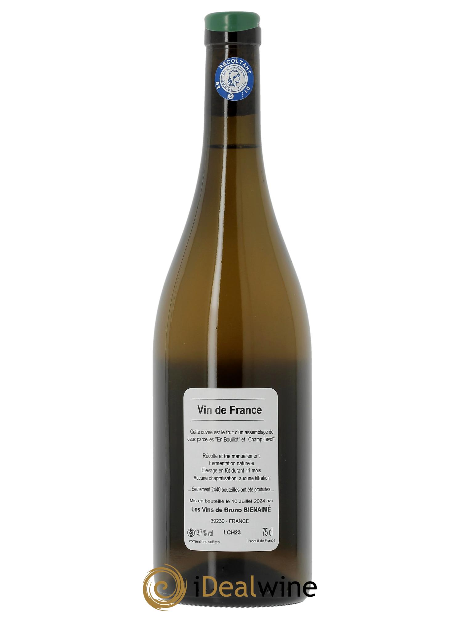 Côtes du Jura Chardonnay Bruno Bienaimé  2023 - Lot de 1 bouteille - 1
