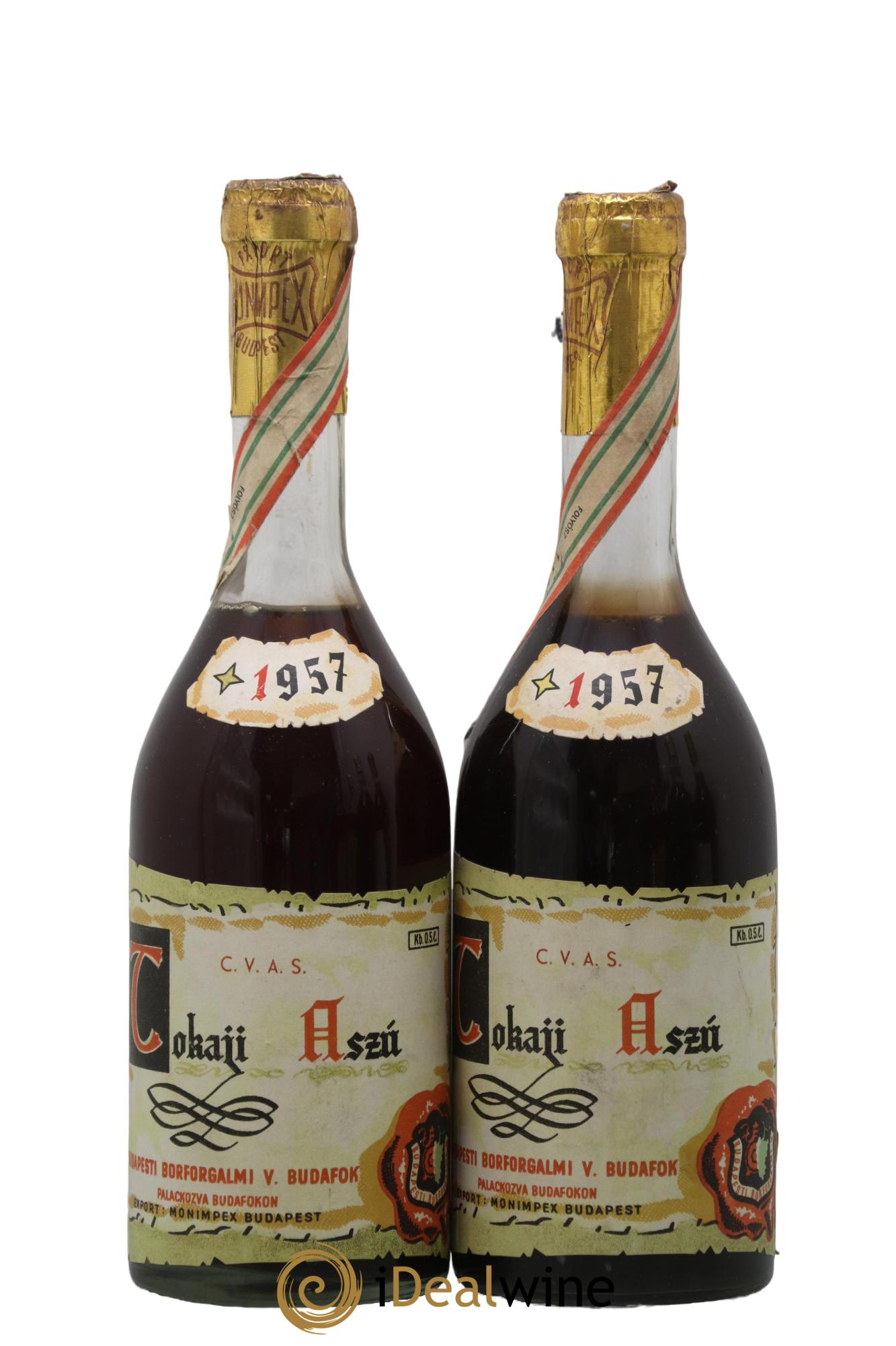 Tokaji Budapesti Borforgalmi 1957 - Posten von 2 Demi-Flaschen - 0