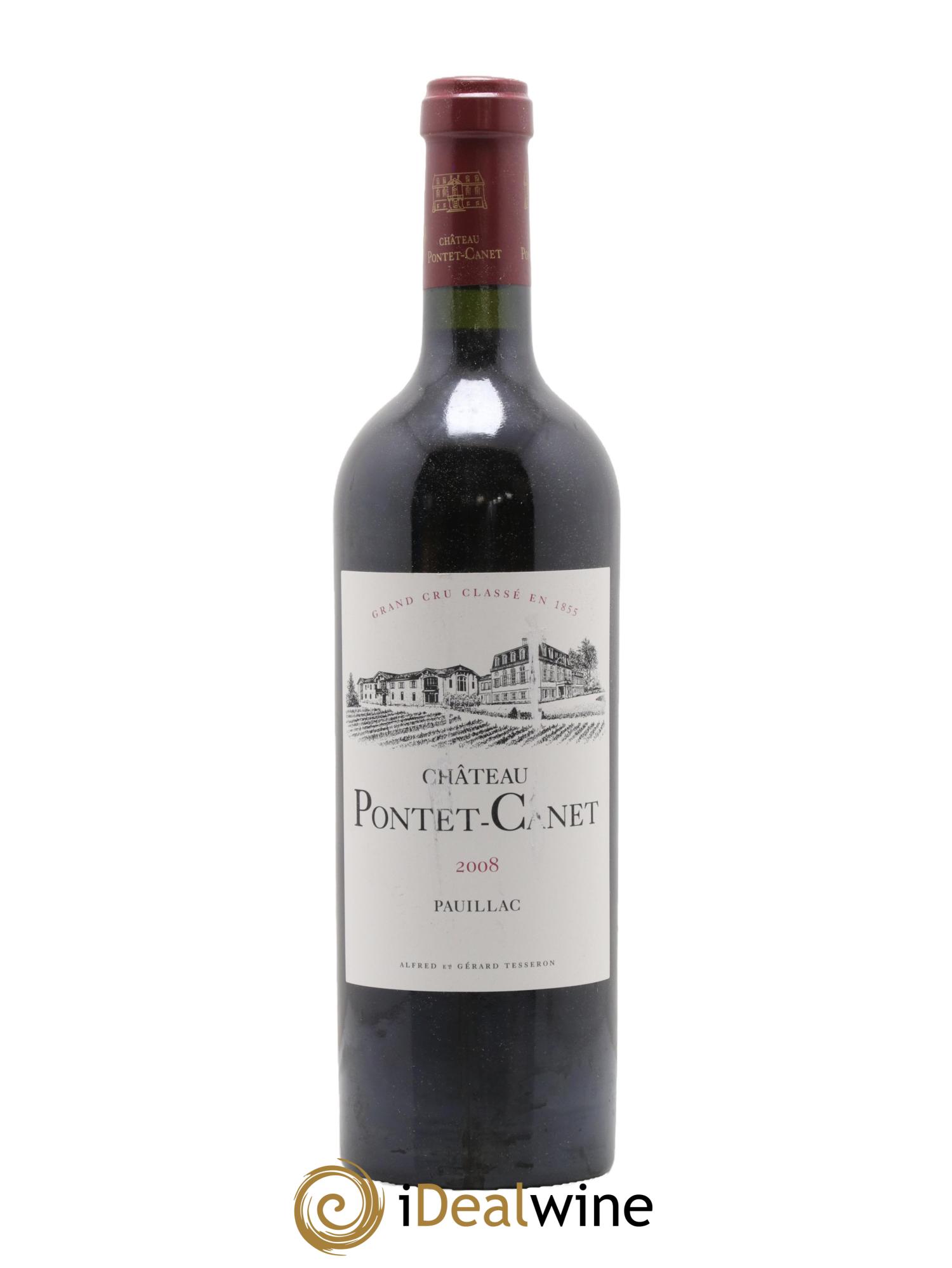 Château Pontet Canet 5ème Grand Cru Classé 2008 - Lot de 1 bouteille - 0