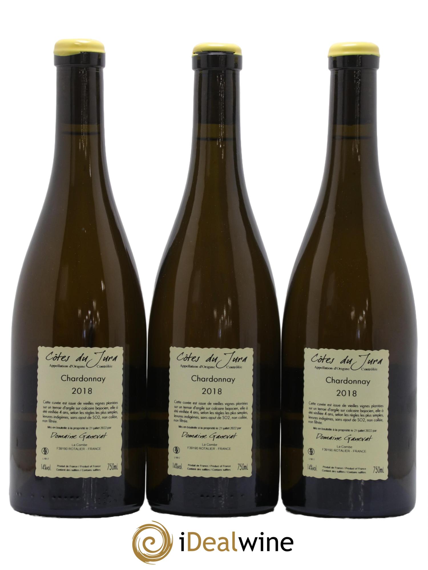 Côtes du Jura Rouchamps Chardonnay Jean-François Ganevat (Domaine) 2018 - Posten von 3 Flaschen - 1