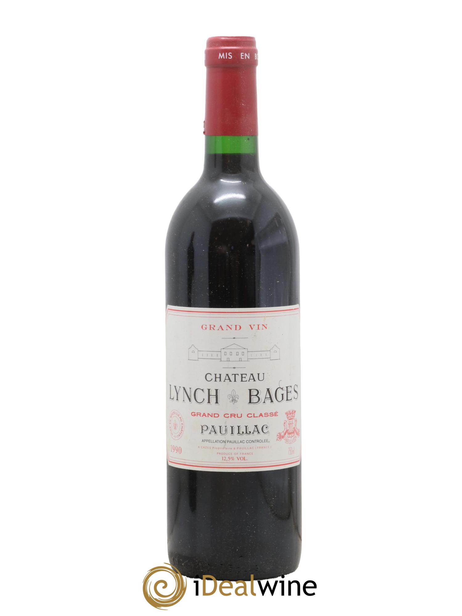 Château Lynch Bages 5ème Grand Cru Classé 1990 - Lot de 1 bouteille - 0