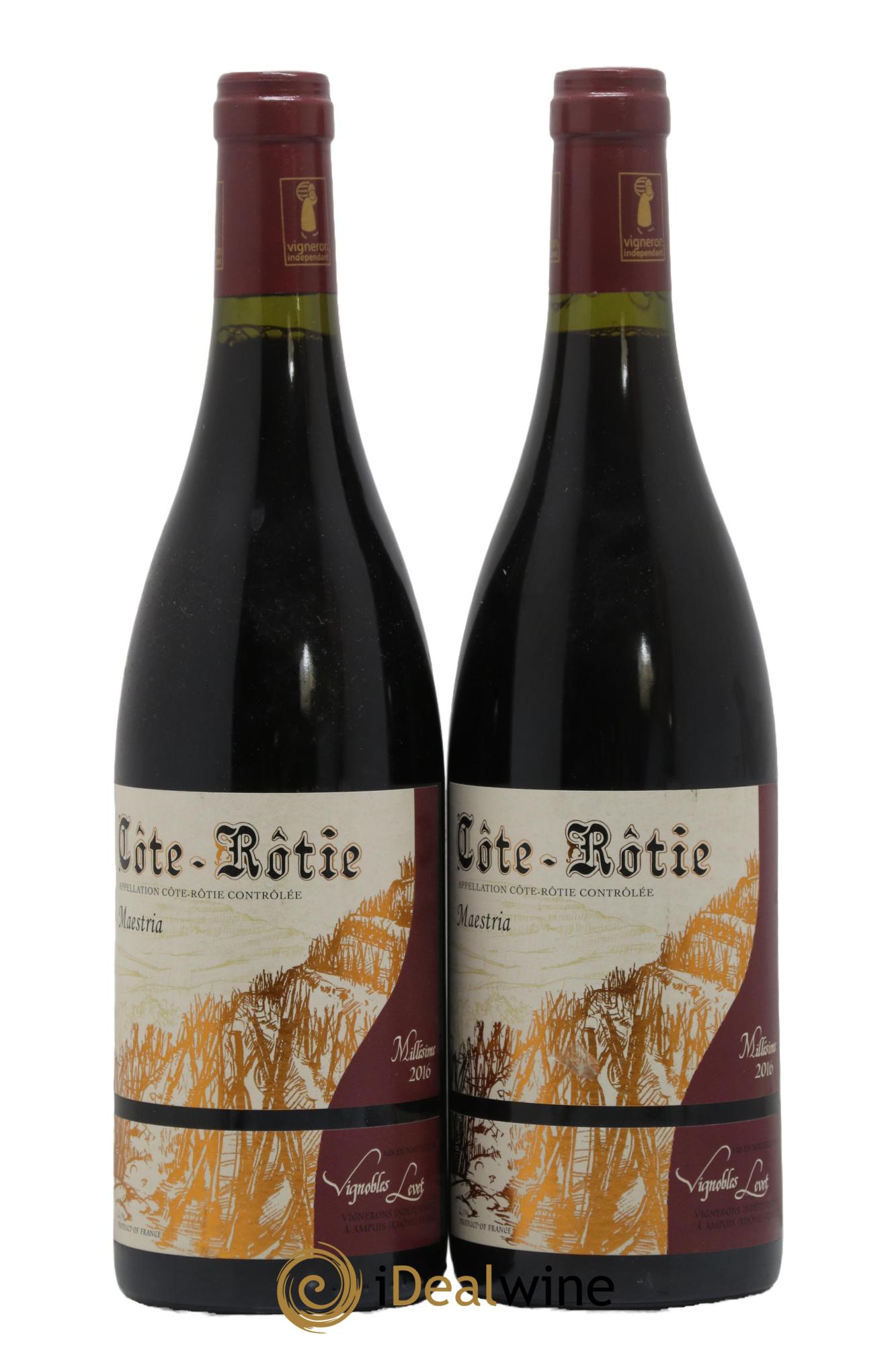 Côte-Rôtie Maestria Vignobles Levet 2016 - Lot de 2 bouteilles - 0