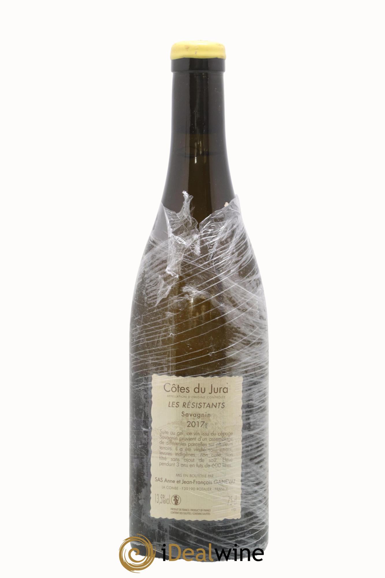 Côtes du Jura Les Résistants Anne et Jean François Ganevat 2017 - Posten von 1 Flasche - 1