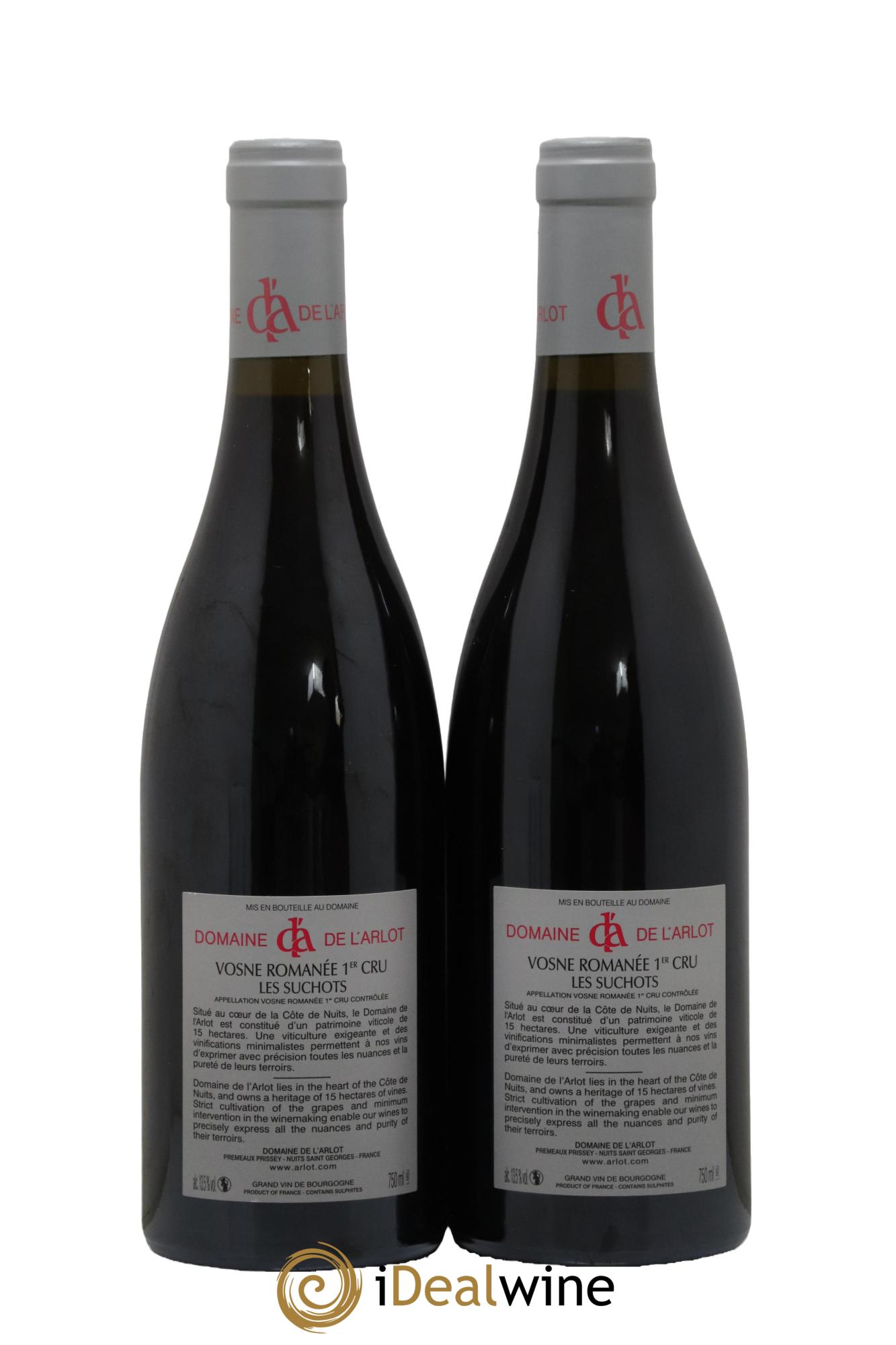 Vosne-Romanée 1er Cru Les Suchots Domaine de l'Arlot 2016 - Lot de 2 bouteilles - 1