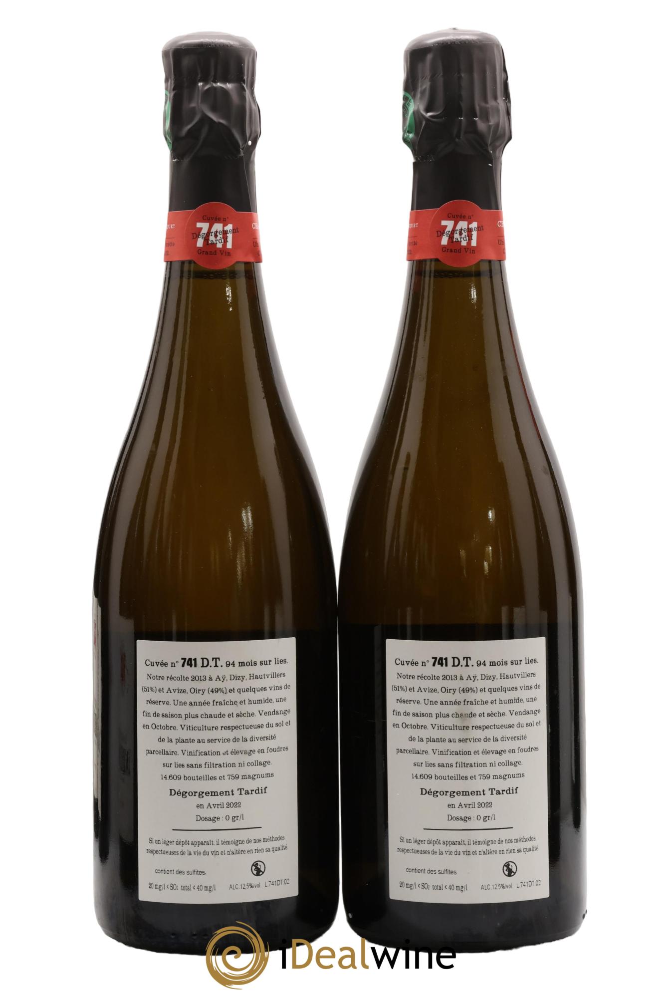 Cuvée 741 Dégorgement Tardif Extra-Brut Jacquesson - Lot de 2 bouteilles - 1