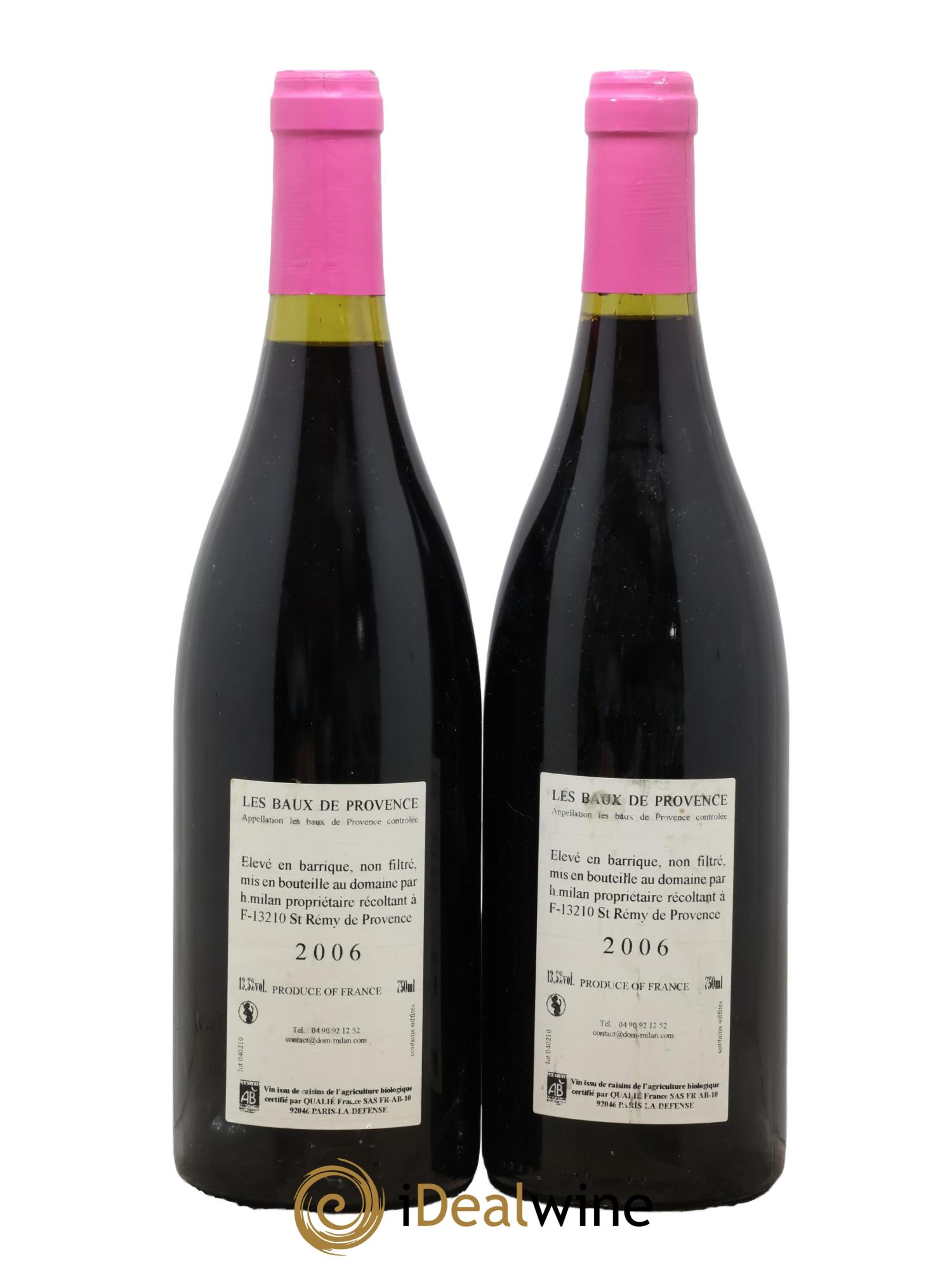 Baux de Provence Domaine Milan Henri Milan 2006 - Lotto di 2 bottiglie - 1