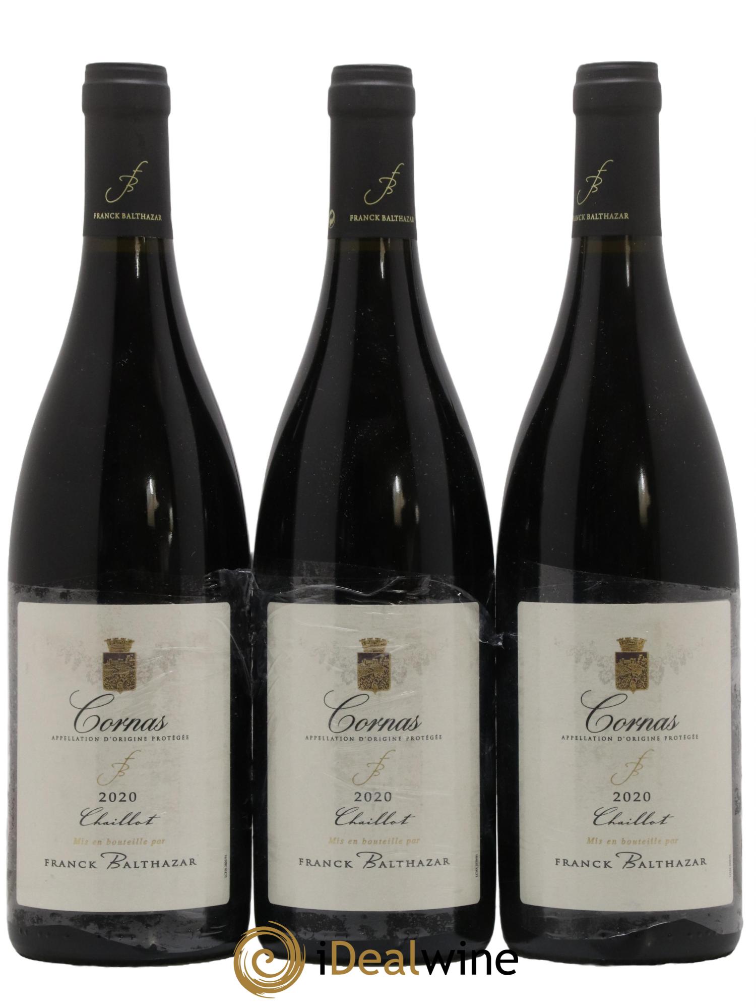 Cornas Chaillot Franck Balthazar (Domaine) 2020 - Lot de 3 bouteilles - 0