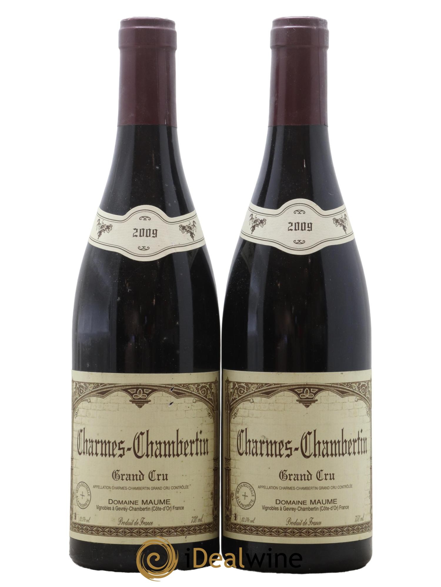 Charmes-Chambertin Grand Cru Maume (Domaine) 2009 - Lot de 2 bouteilles - 0