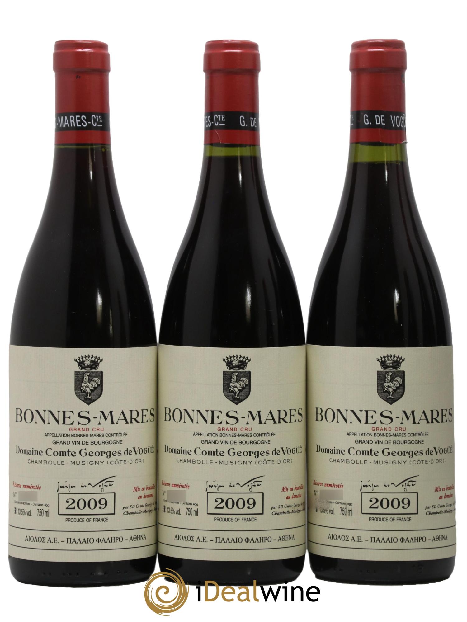 Bonnes-Mares Grand Cru Comte Georges de Vogüé 2009 - Lot of 6 bottles - 1