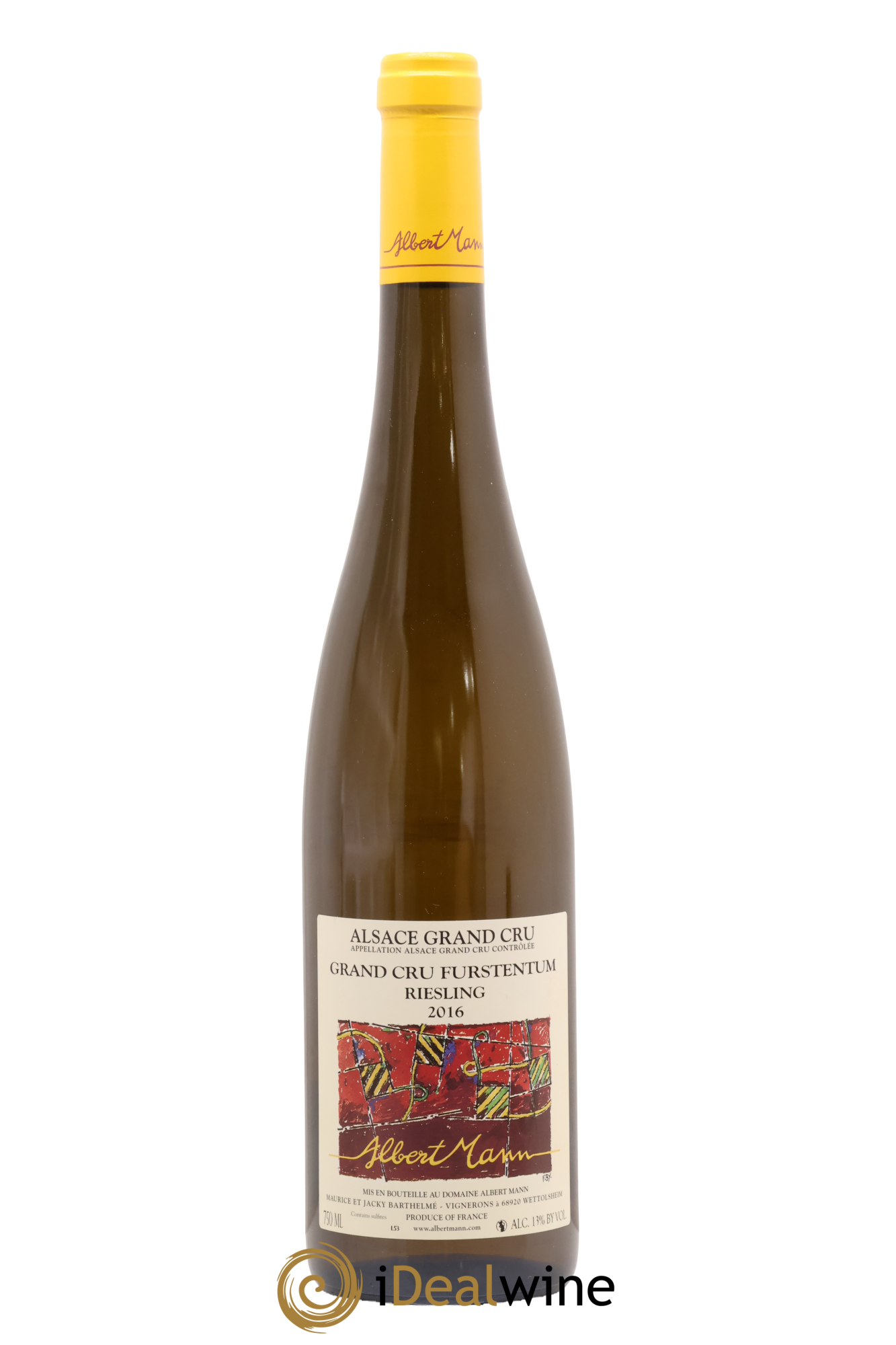 Alsace Riesling Grand Cru Furstentum Albert Mann 2016 - Lot de 1 bouteille - 0