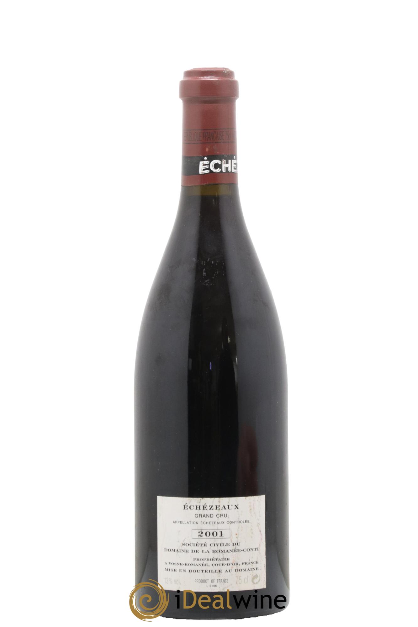 Echezeaux Grand Cru Domaine de la Romanée-Conti 2001 - Lot de 1 bouteille - 1