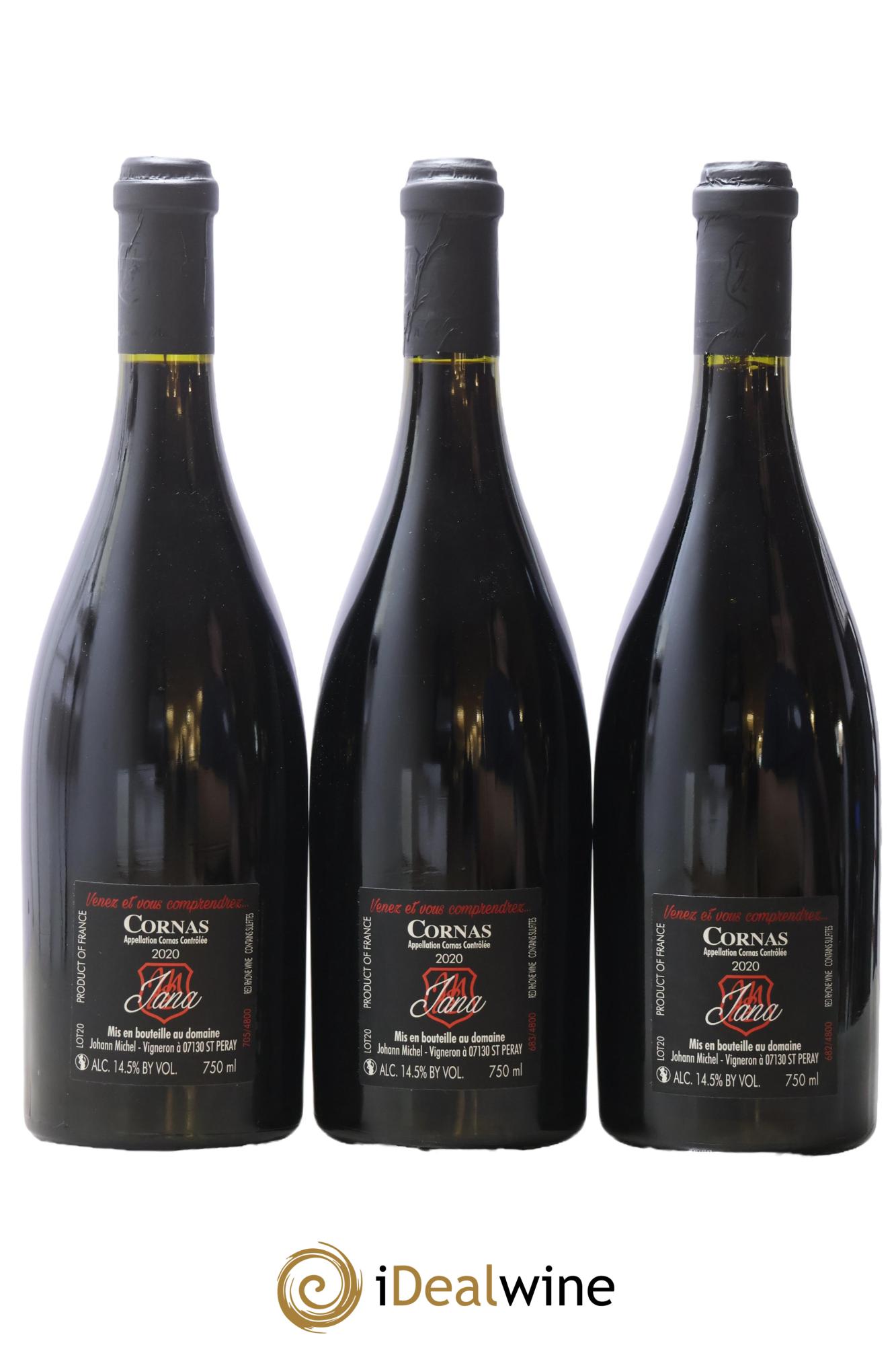 Cornas Jana Johann Michel 2020 - Lot de 3 bouteilles - 1