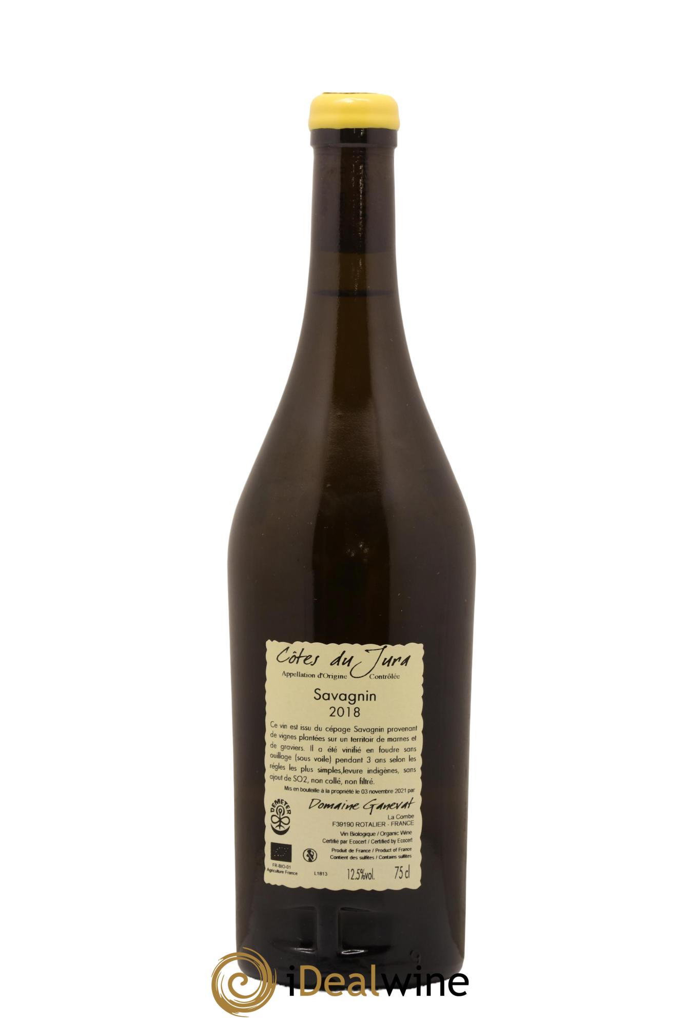 Côtes du Jura Les Grands Teppes Savagnin (sous voile) Jean-François Ganevat (Domaine) 2018 - Lot de 1 bouteille - 1